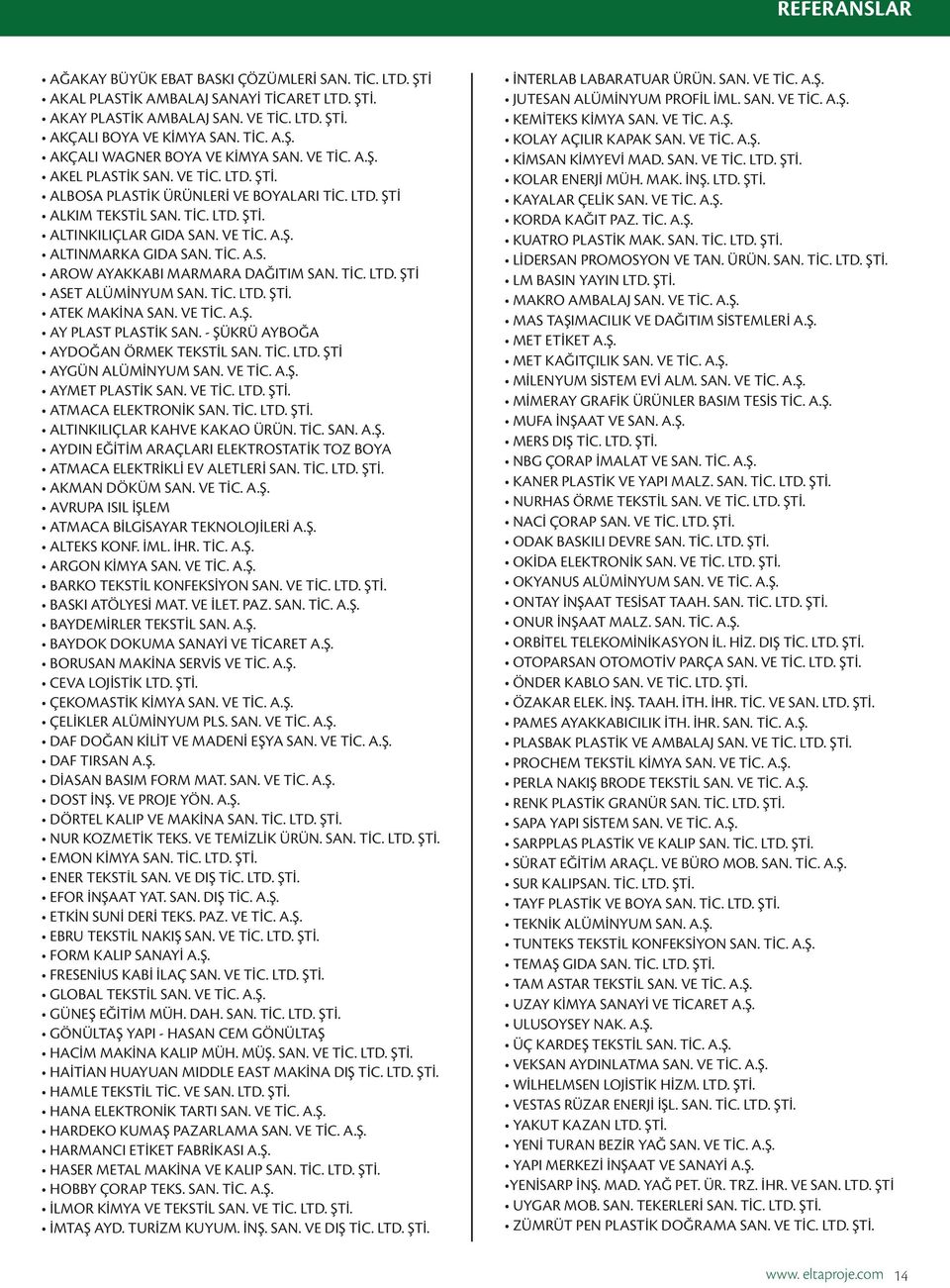 TİC. LTD. ŞTİ ASET ALÜMİNYUM SAN. TİC. LTD. ŞTİ. ATEK MAKİNA SAN. VE TİC. A.Ş. AY PLAST PLASTİK SAN. - ŞÜKRÜ AYBOĞA AYDOĞAN ÖRMEK TEKSTİL SAN. TİC. LTD. ŞTİ AYGÜN ALÜMİNYUM SAN. VE TİC. A.Ş. AYMET PLASTİK SAN.