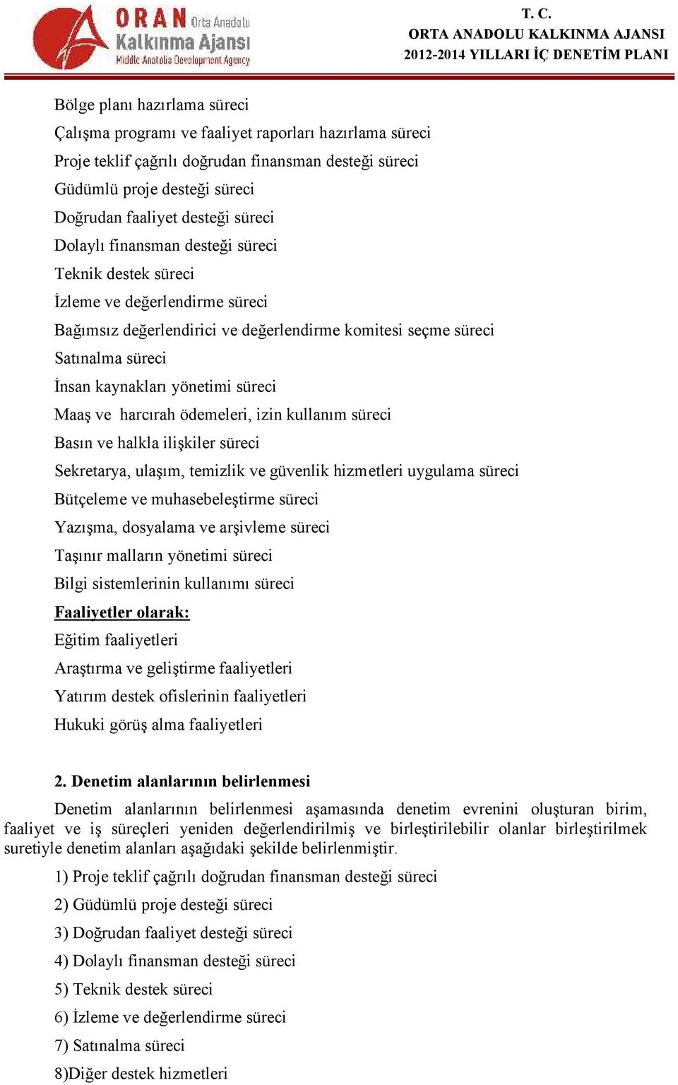 süreci Maaş ve harcırah ödemeleri, izin kullanım süreci Basın ve halkla ilişkiler süreci Sekretarya, ulaşım, temizlik ve güvenlik hizmetleri uygulama süreci Bütçeleme ve muhasebeleştirme süreci