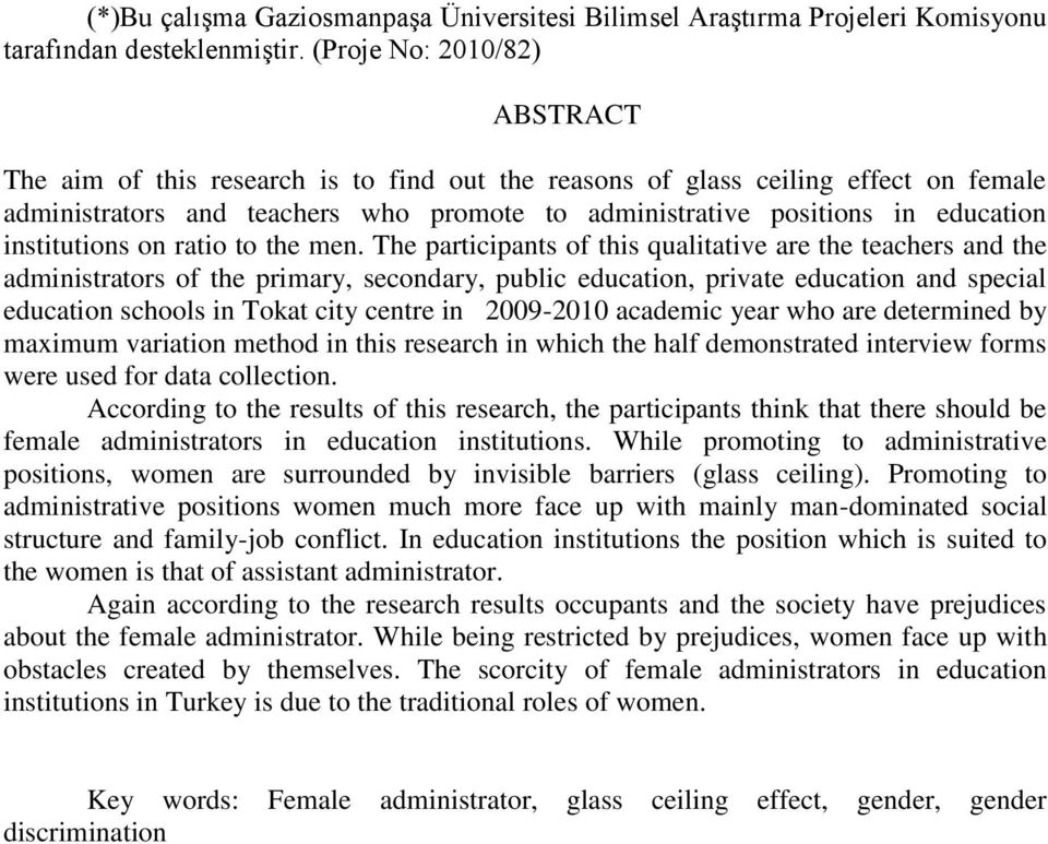 institutions on ratio to the men.