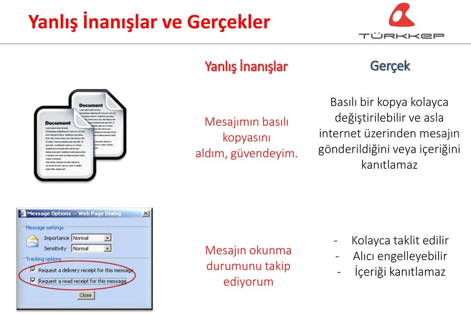 Gerçek Basılı bir kopya kolayca değiştirilebilir ve asla internet üzerinden