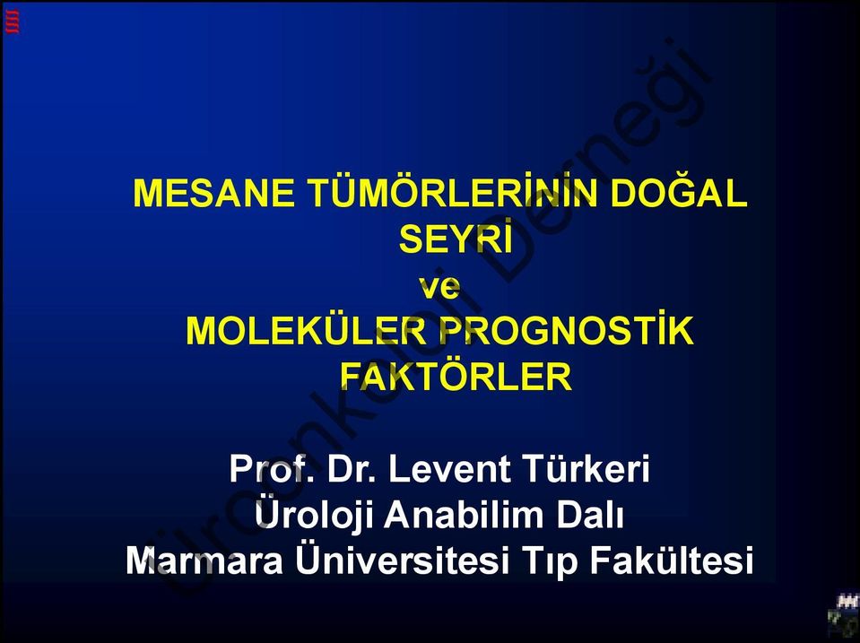 Dr. Levent Türkeri Üroloji Anabilim