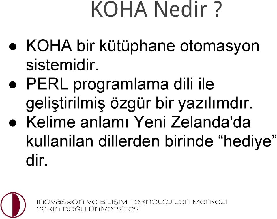 PERL programlama dili ile geliştirilmiş özgür