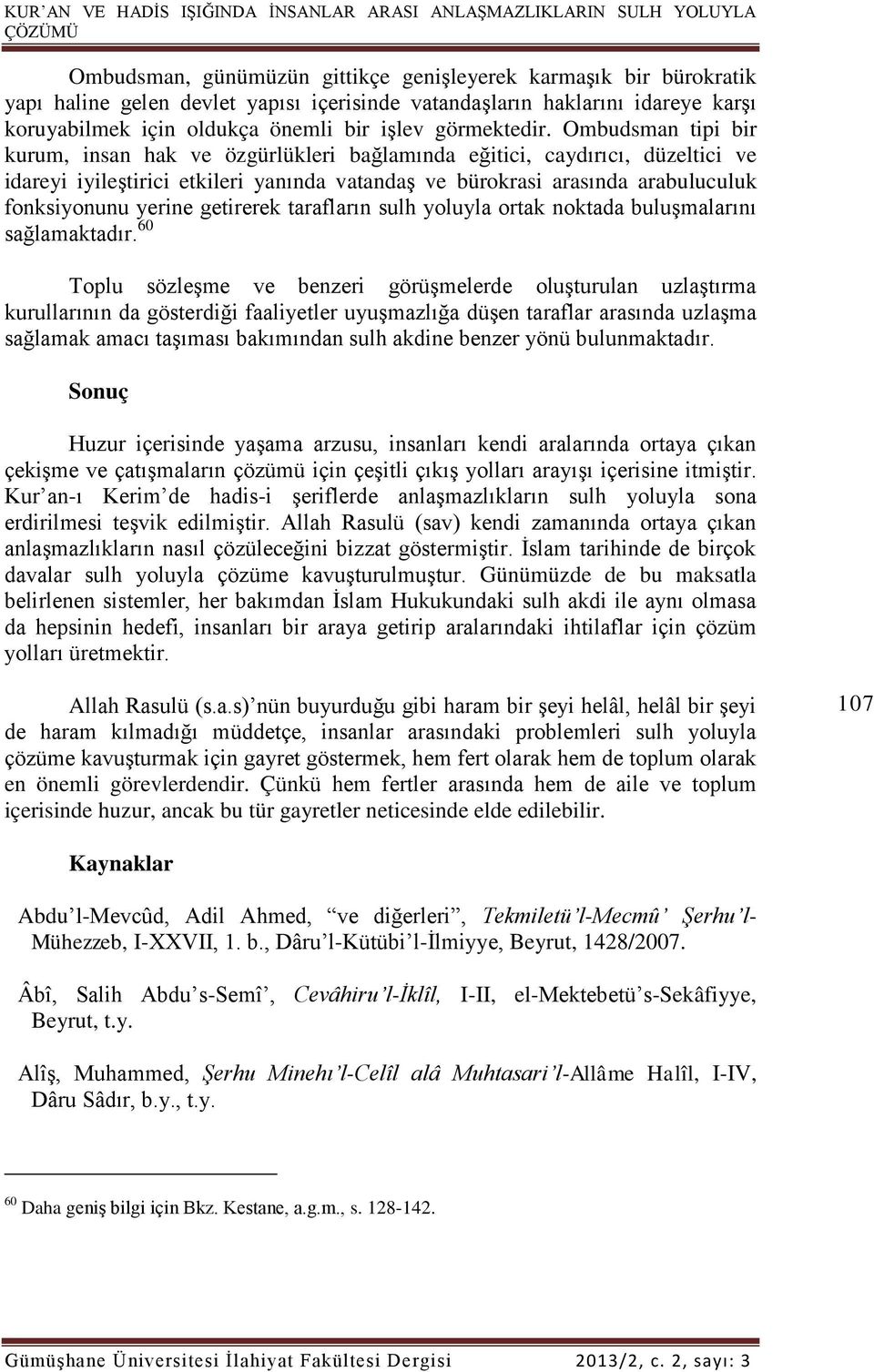 Ombudsman tipi bir kurum, insan hak ve özgürlükleri bağlamında eğitici, caydırıcı, düzeltici ve idareyi iyileştirici etkileri yanında vatandaş ve bürokrasi arasında arabuluculuk fonksiyonunu yerine