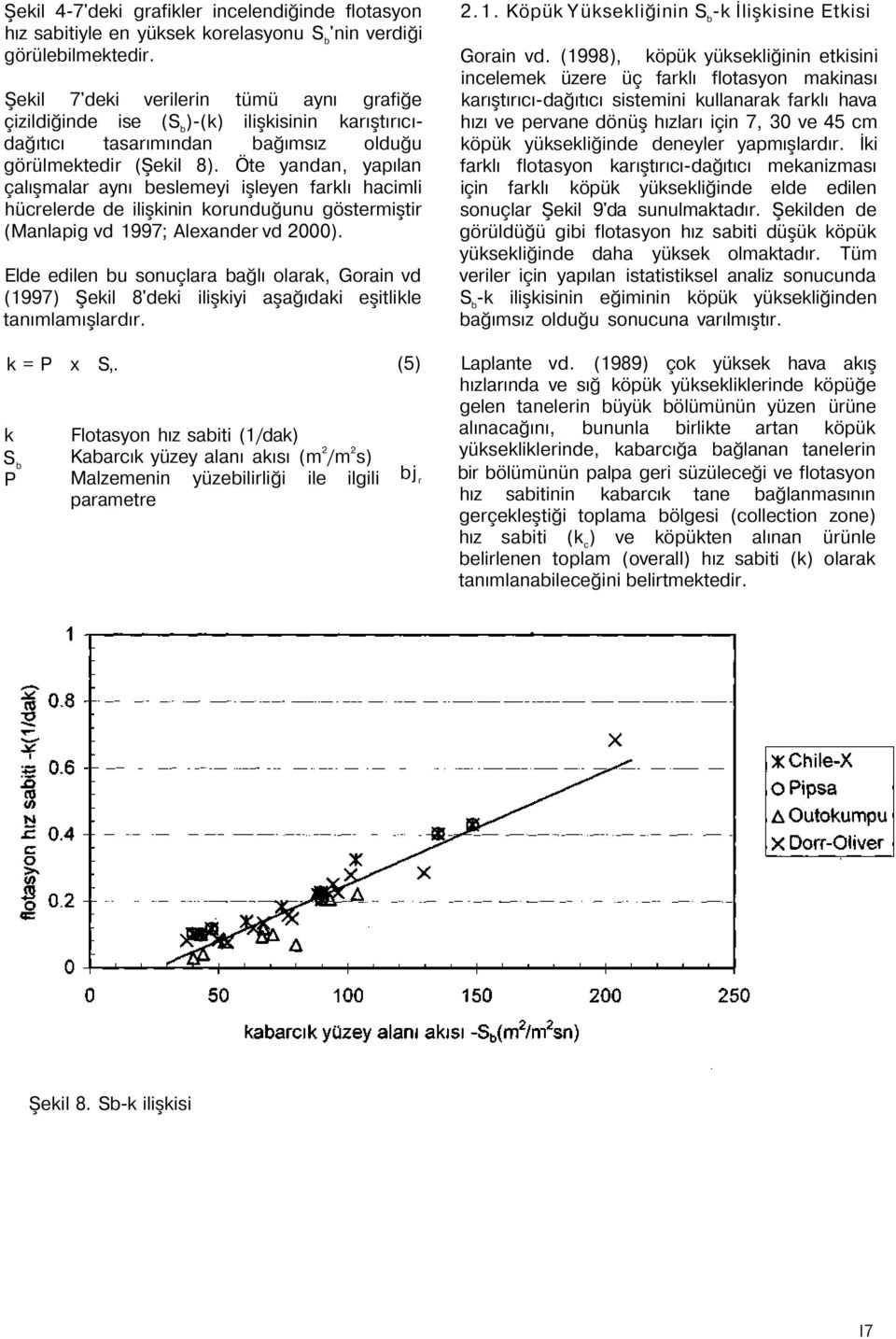 Öte yandan, yapılan çalışmalar aynı beslemeyi işleyen farklı hacimli hücrelerde de ilişkinin korunduğunu göstermiştir (Manlapig vd 1997; Alexander vd 2000).