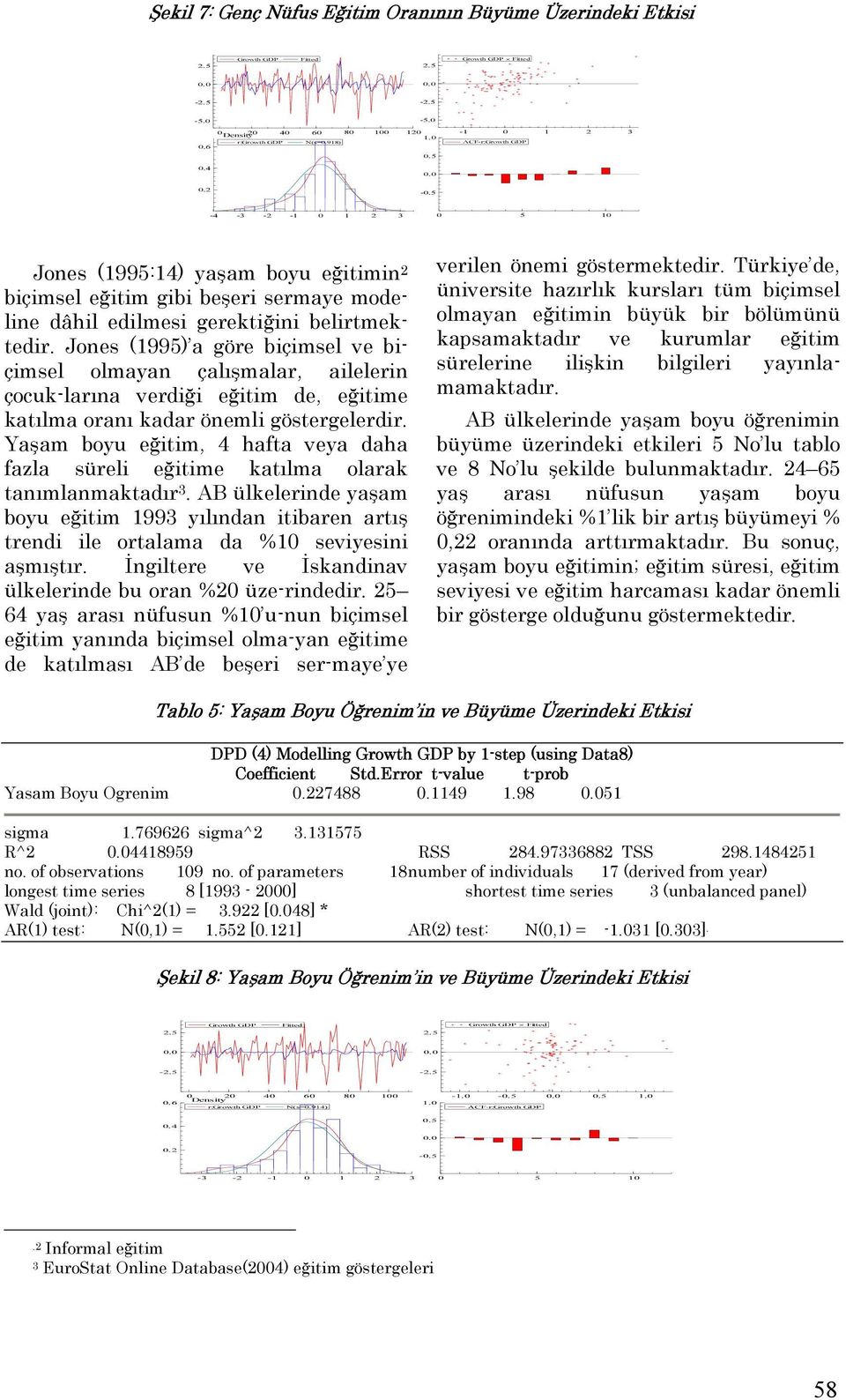 Jones (1995) a göre biçimsel ve biçimsel olmayan çalışmalar, ailelerin çocuk-larına verdiği eğitim de, eğitime katılma oranı kadar önemli göstergelerdir.