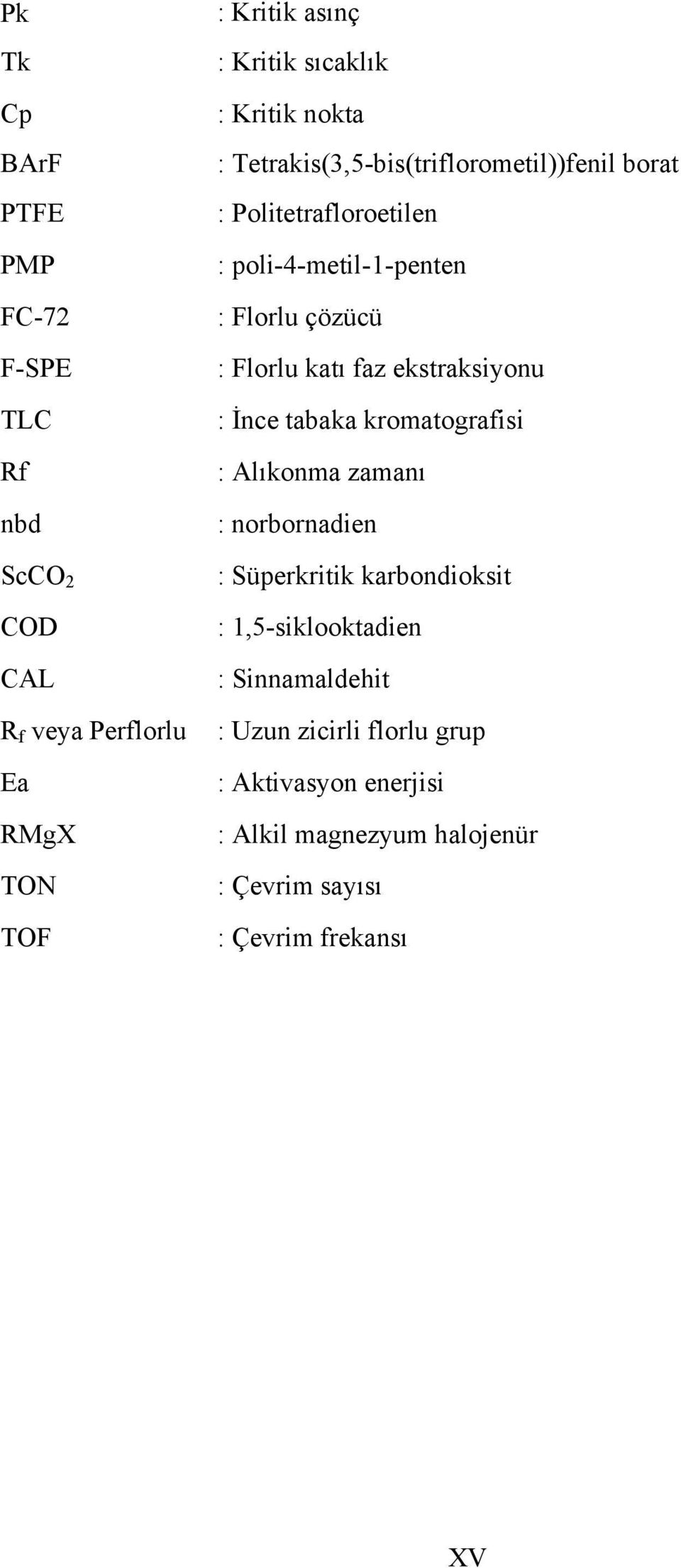 katı faz ekstraksiyonu : İnce tabaka kromatografisi : Alıkonma zamanı : norbornadien : Süperkritik karbondioksit :