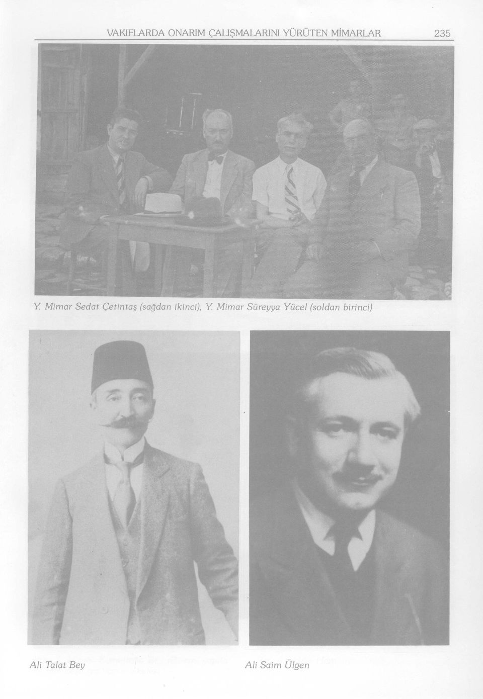 Mimar Sedat Çetintaş Ali Talat Bey