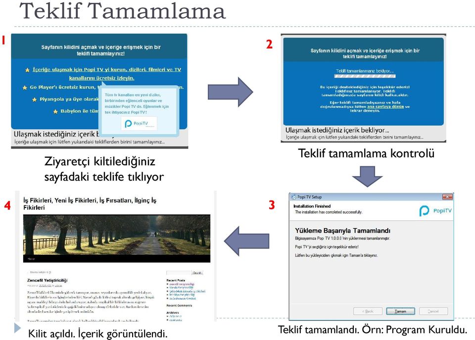 Teklif tamamlama kontrolü 4 3 Kilit açıldı.