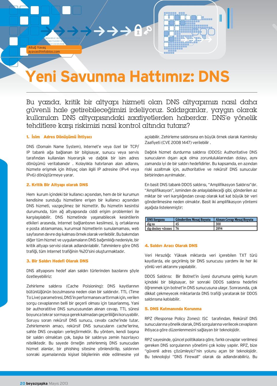 İsim - Adres Dönüşümü İhtiyacı DNS (Domain Name System), Internet e veya özel bir TCP/ IP tabanlı ağa bağlanan bir bilgisayar, sunucu veya servis tarafından kullanılan hiyerarşik ve dağıtık bir isim