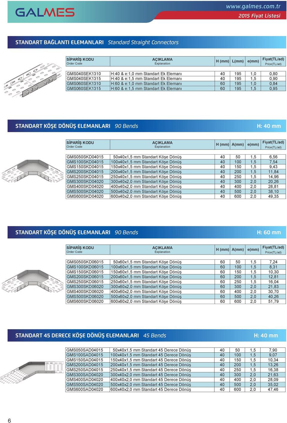 Straight Connectors H:4 GMS0SEK1310 H: & e: Ek Elemanı 195 0,80 GMS0SEK1315 H: & e: Ek Elemanı 195 0,90 STANDART GMS0SEK1310 BAĞLANTI H: & ELEMANLARI e: Ek Elemanı Straight Connectors 195 0,84 A()