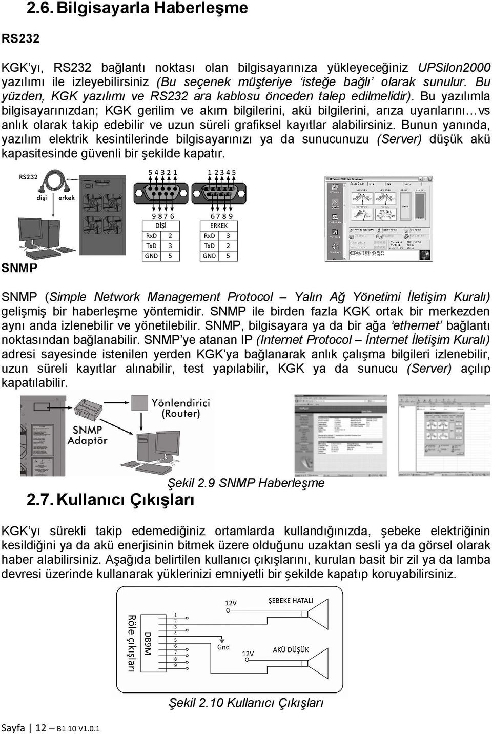 Bu yazılımla bilgisayarınızdan; KGK gerilim ve akım bilgilerini, akü bilgilerini, arıza uyarılarını vs anlık olarak takip edebilir ve uzun süreli grafiksel kayıtlar alabilirsiniz.