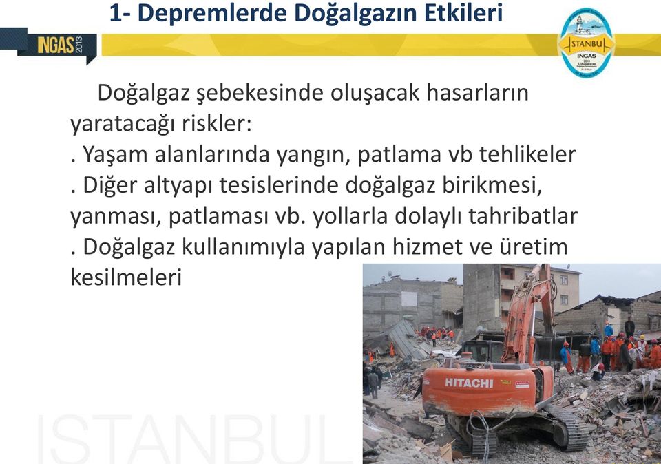 Yaşam alanlarında yangın, patlama vb tehlikeler.