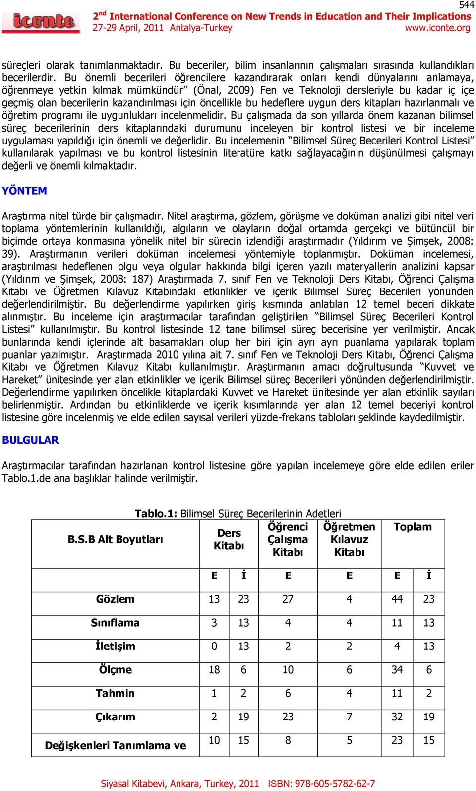 kazandırılması için öncellikle bu hedeflere uygun ders kitapları hazırlanmalı ve öğretim programı ile uygunlukları incelenmelidir.