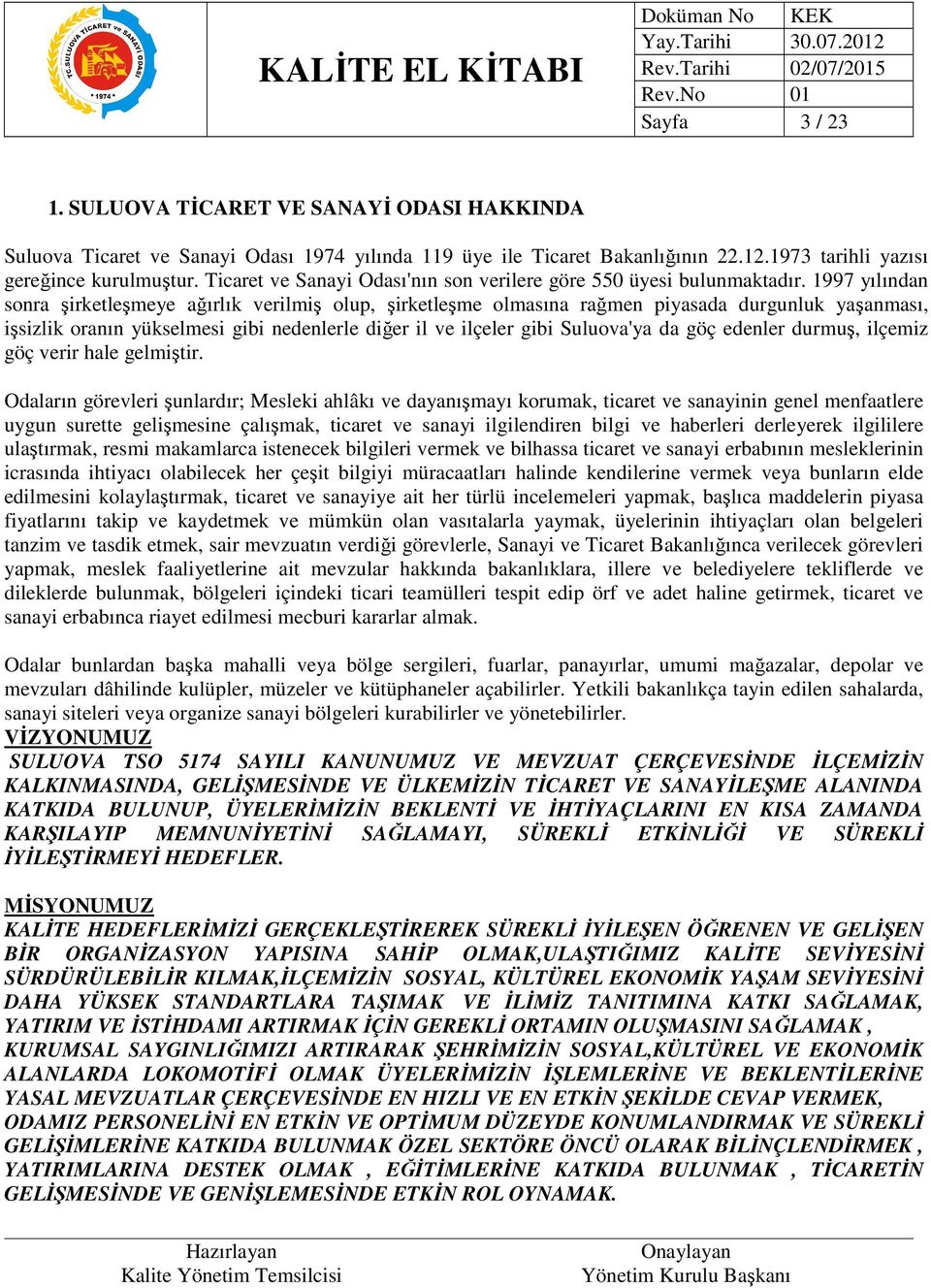 1997 yılından sonra şirketleşmeye ağırlık verilmiş olup, şirketleşme olmasına rağmen piyasada durgunluk yaşanması, işsizlik oranın yükselmesi gibi nedenlerle diğer il ve ilçeler gibi Suluova'ya da