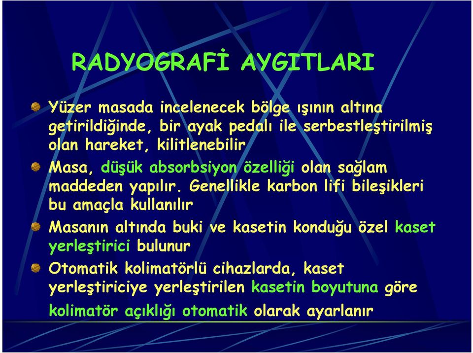 Genellikle karbon lifi bileşikleri bu amaçla kullanılır Masanın altında buki ve kasetin konduğu özel kaset