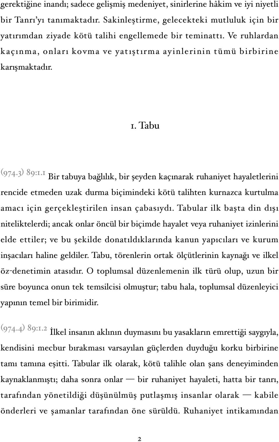 Tabu (974.3) 89:1.