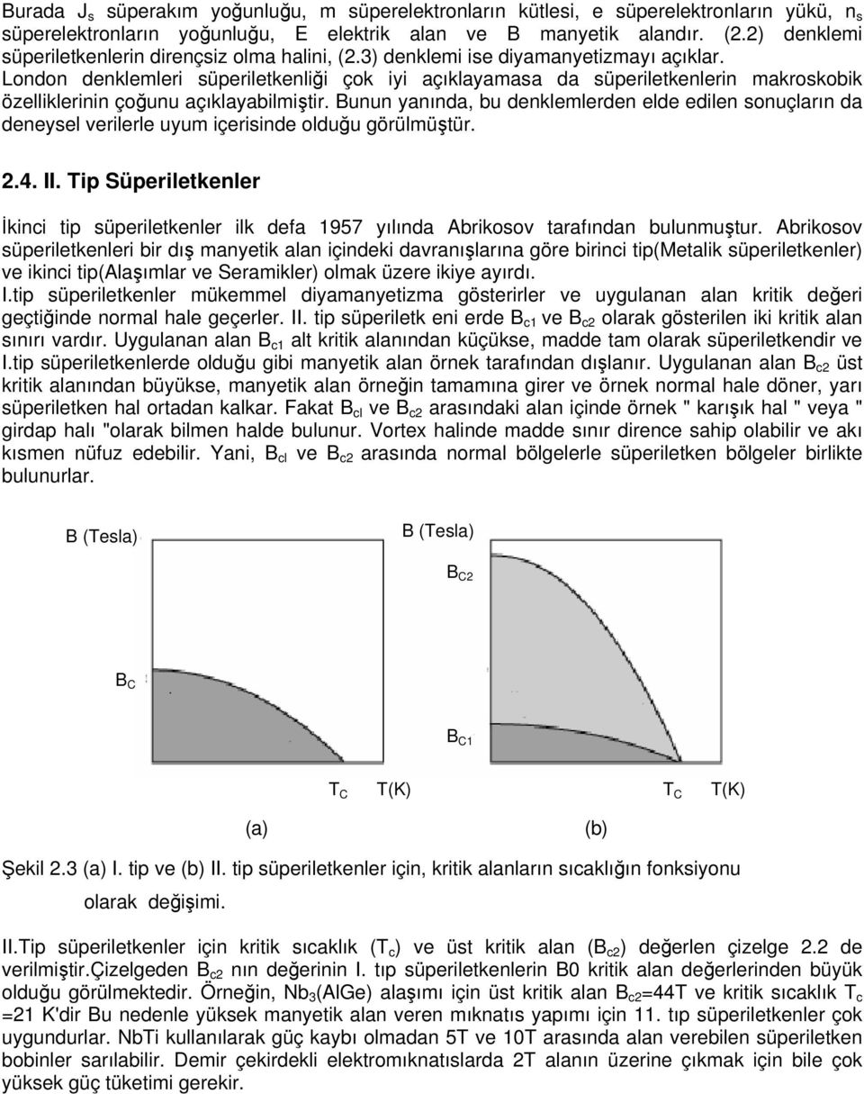 London denklemleri süperiletkenliği çok iyi açıklayamasa da süperiletkenlerin makroskobik özelliklerinin çoğunu açıklayabilmiştir.