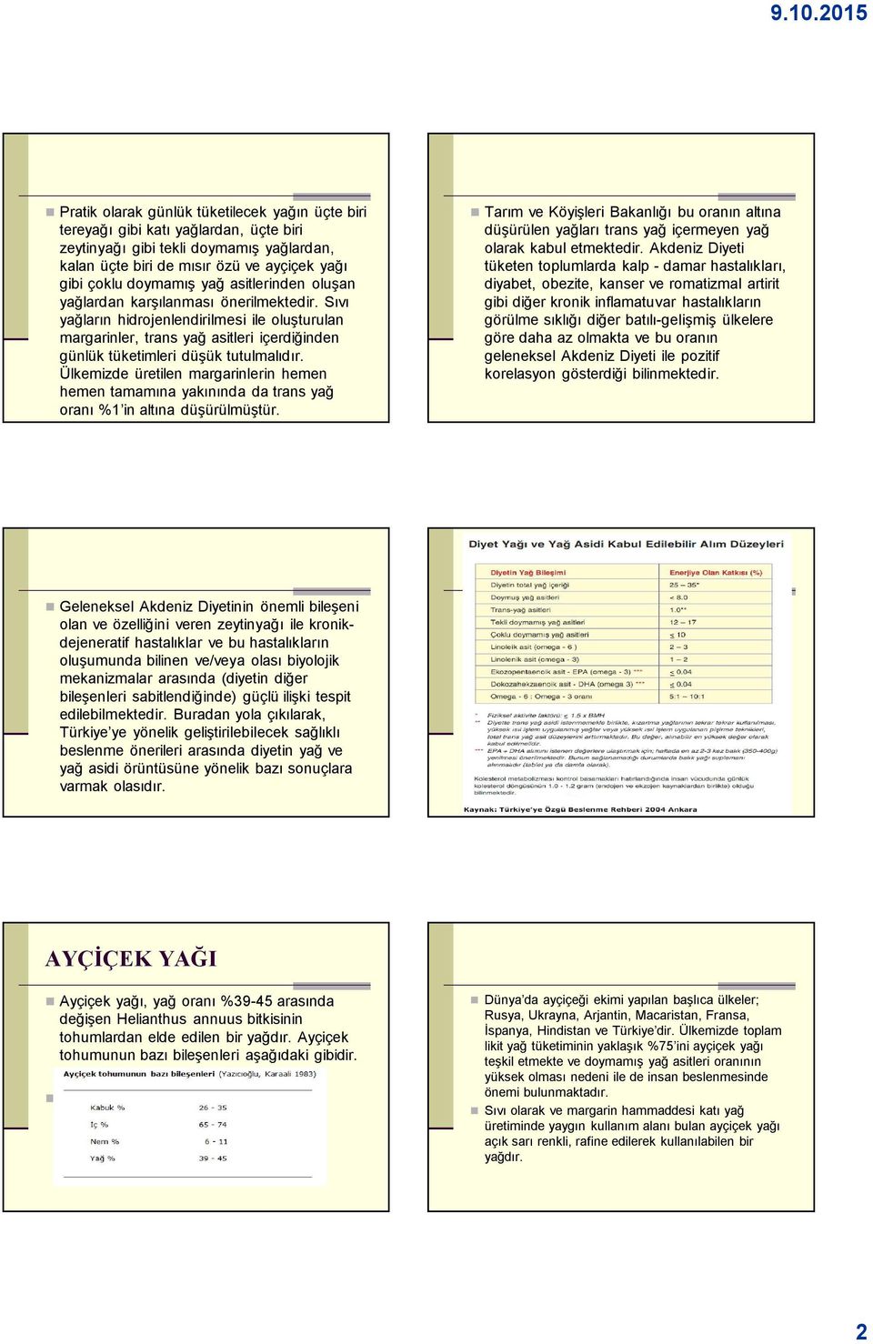 Ülkemizde üretilen margarinlerin hemen hemen tamamına yakınında da trans yağ oranı %1 in altına düşürülmüştür.