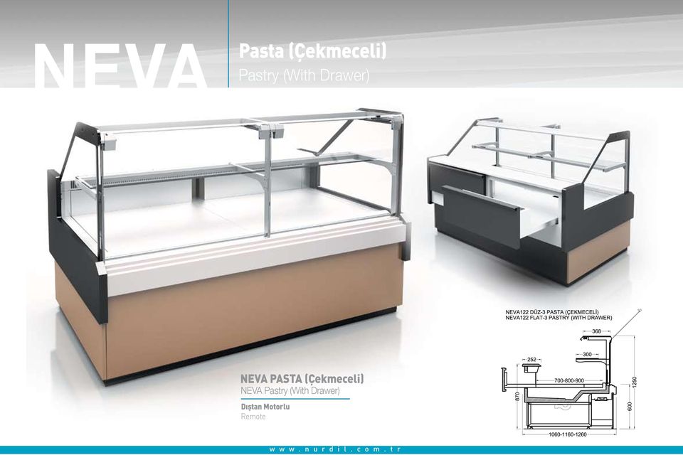 Pastry (With Drawer) Dıştan Motorlu