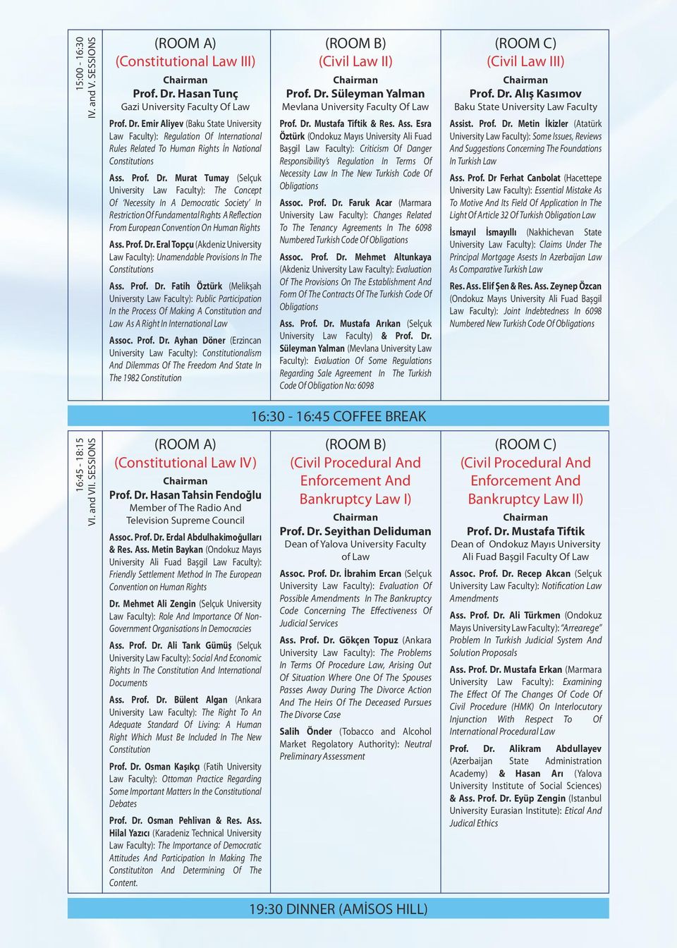 Emir Aliyev (Baku State University Law Faculty): Regulation Of International Rules Related To Human Rights İn National Constitutions Ass. Prof. Dr.