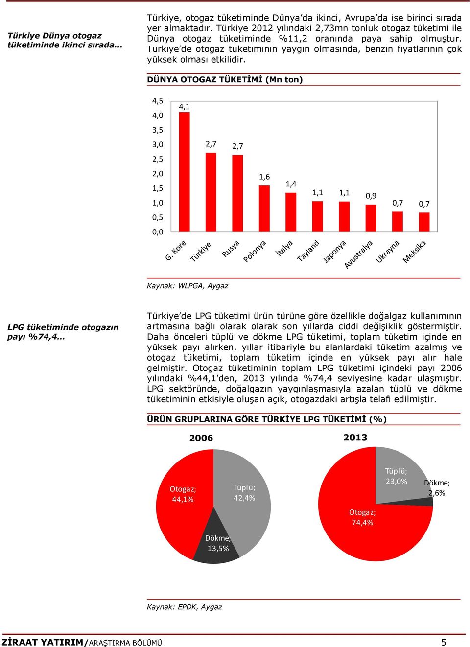 Türkiye de otogaz tüketiminin yaygın olmasında, benzin fiyatlarının çok yüksek olması etkilidir.