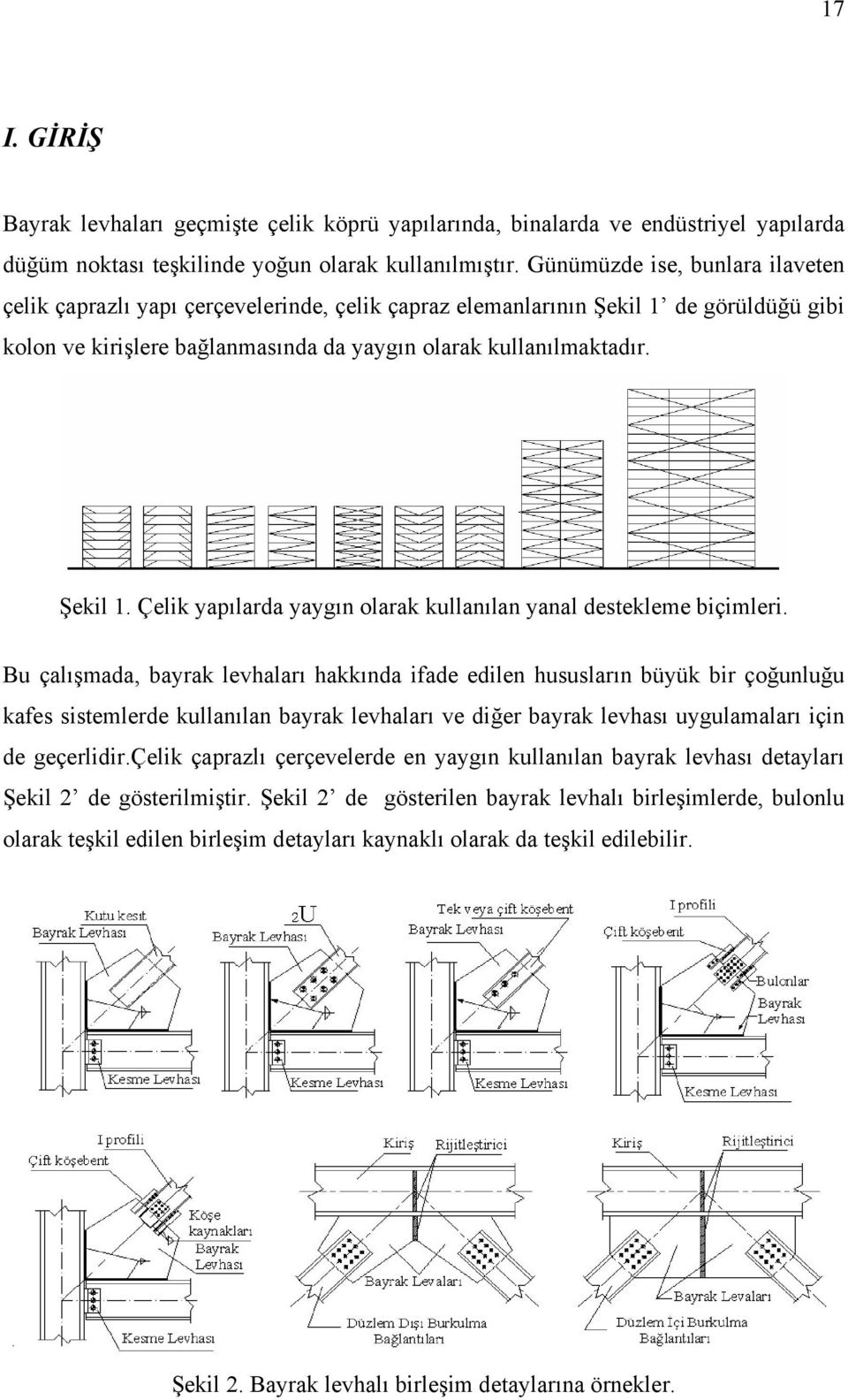 Bu çalışmada, barak levhaları hakkında ifade edilen hususların büük bir çoğunluğu kafes sistemlerde kullanılan barak levhaları ve diğer barak levhası ugulamaları için de geçerlidir.