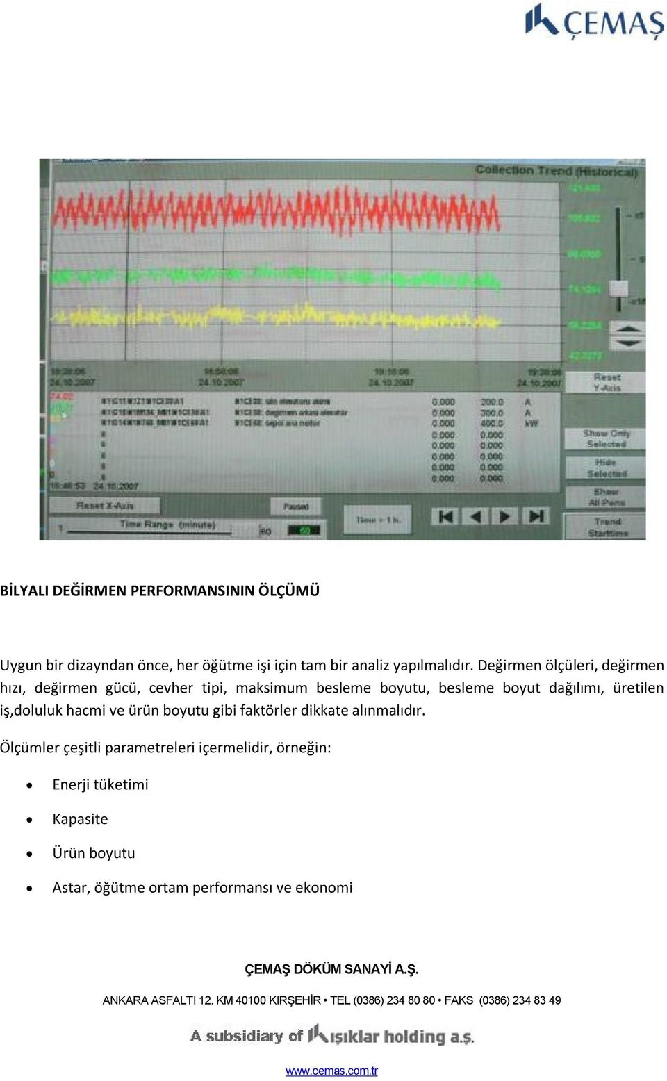 Değirmen ölçüleri, değirmen hızı, değirmen gücü, cevher tipi, maksimum besleme boyutu, besleme boyut