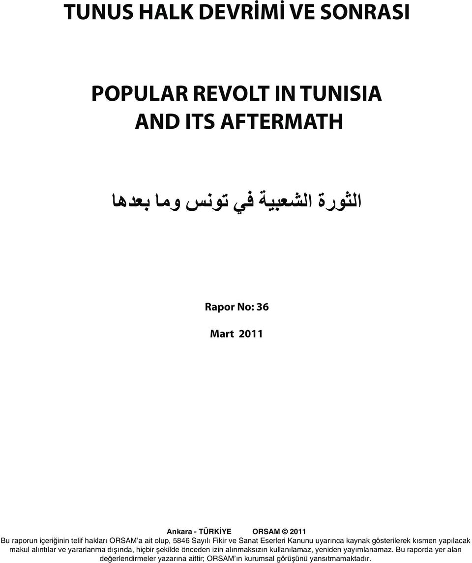 IN TUNISIA AND ITS