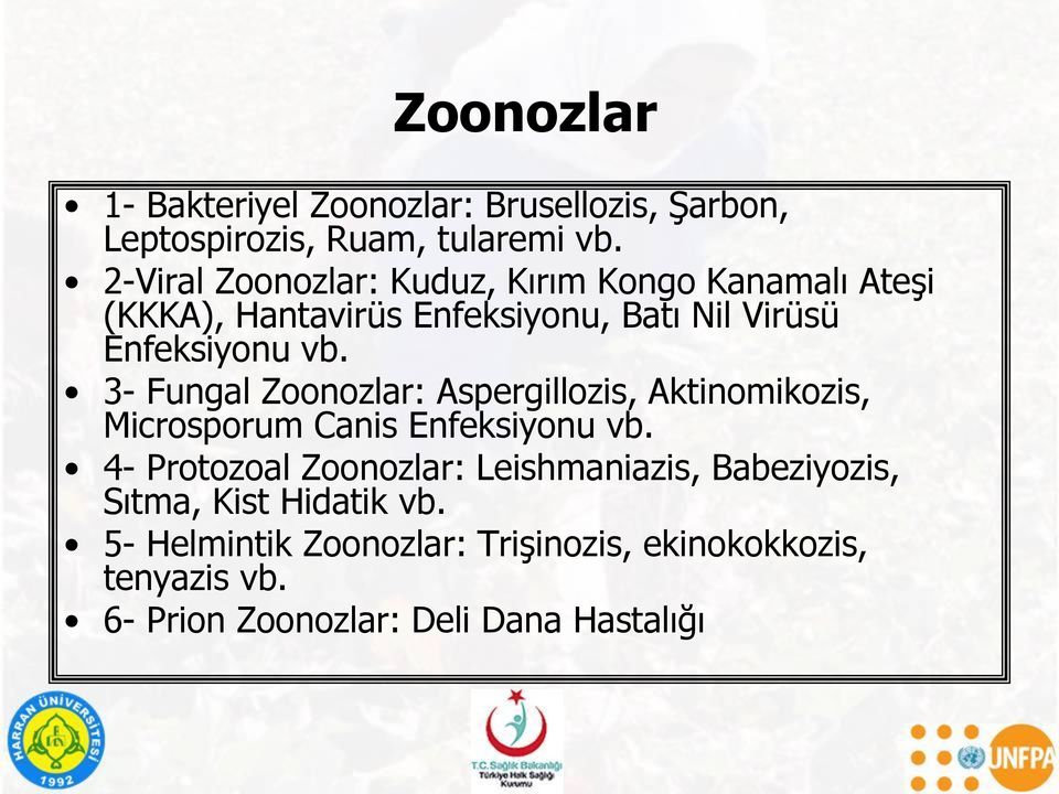 3- Fungal Zoonozlar: Aspergillozis, Aktinomikozis, Microsporum Canis Enfeksiyonu vb.