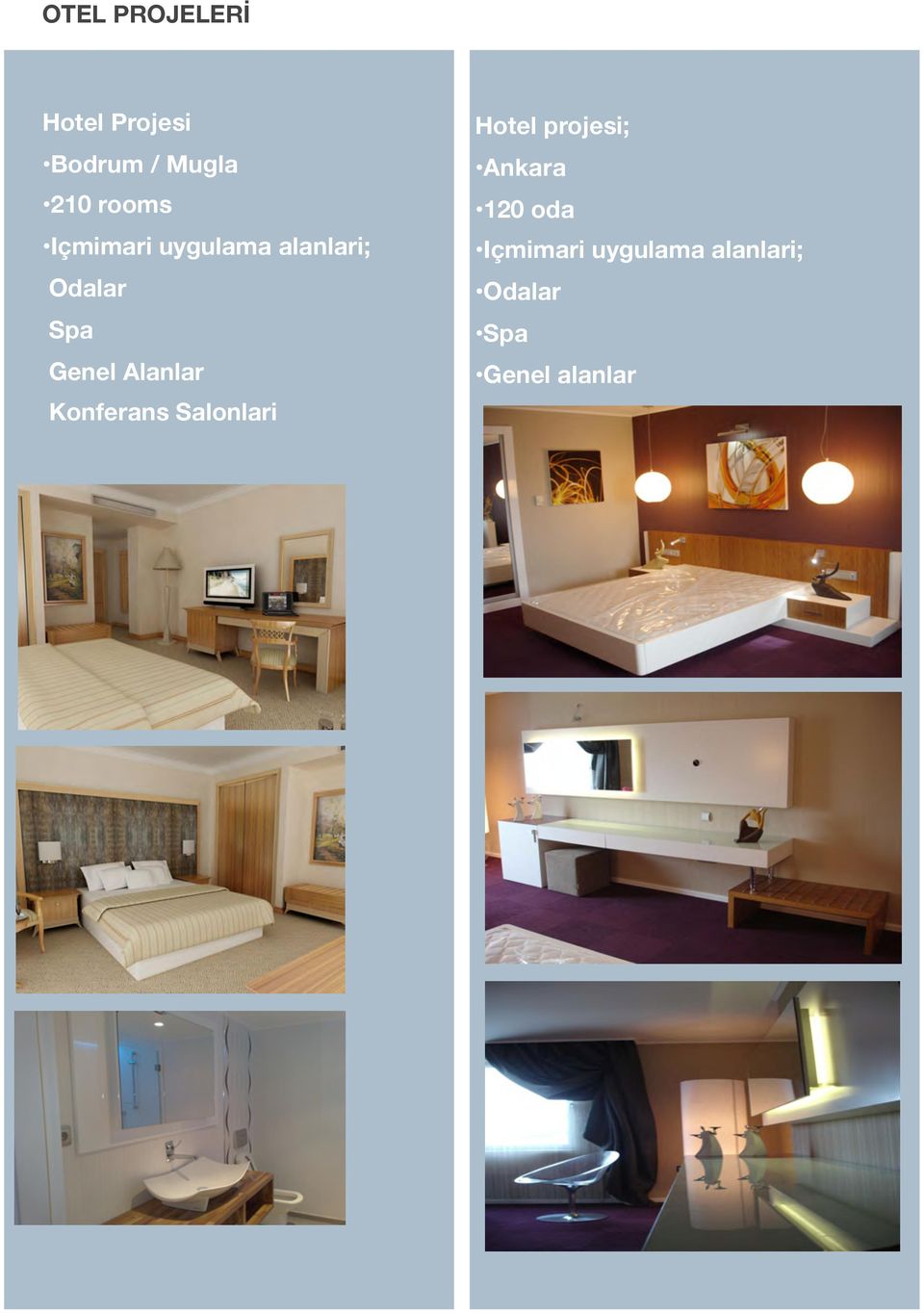 Alanlar Konferans Salonlari Hotel projesi; Ankara