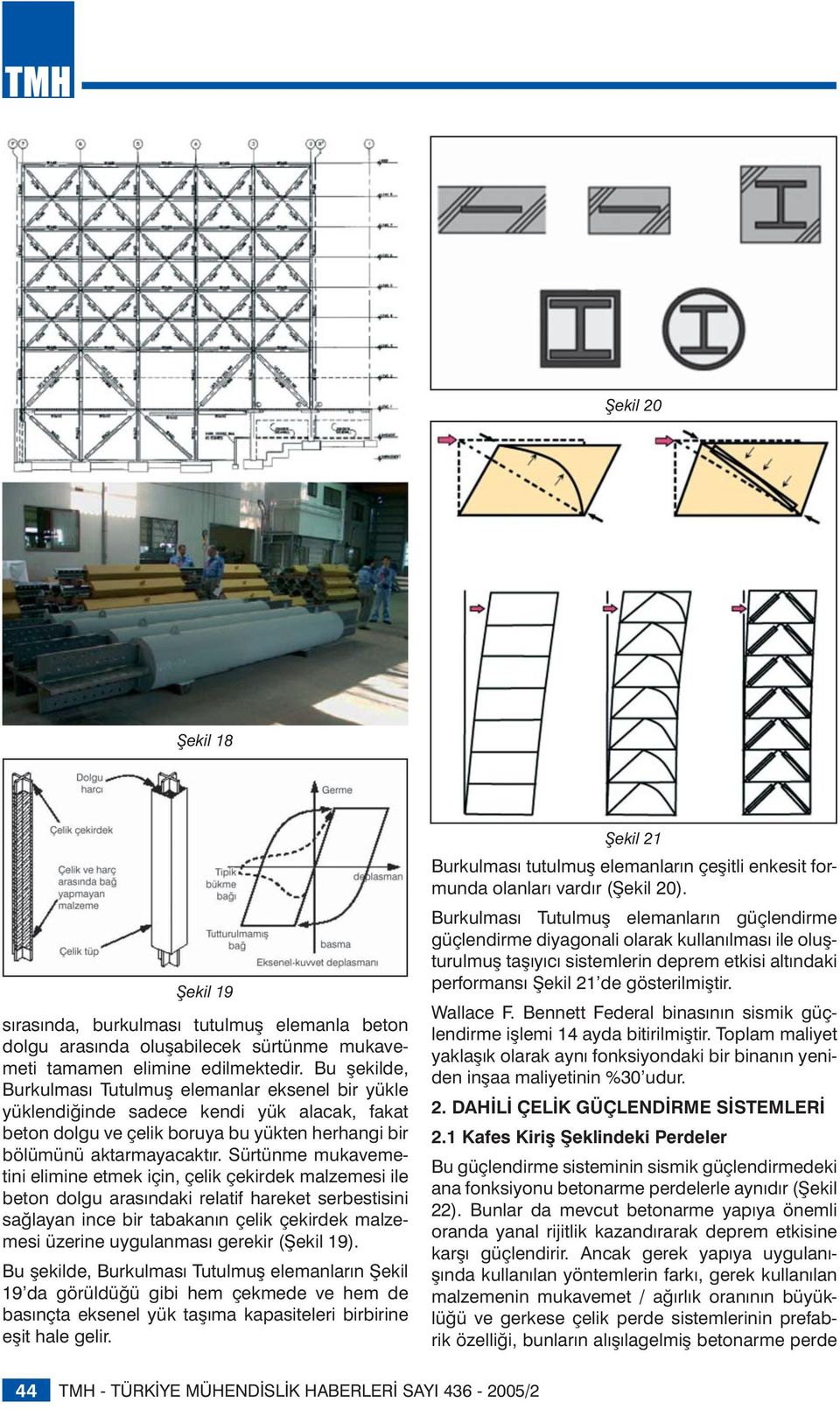 Sürtünme mukavemetini elimine etmek için, çelik çekirdek malzemesi ile beton dolgu arasındaki relatif hareket serbestisini sağlayan ince bir tabakanın çelik çekirdek malzemesi üzerine uygulanması