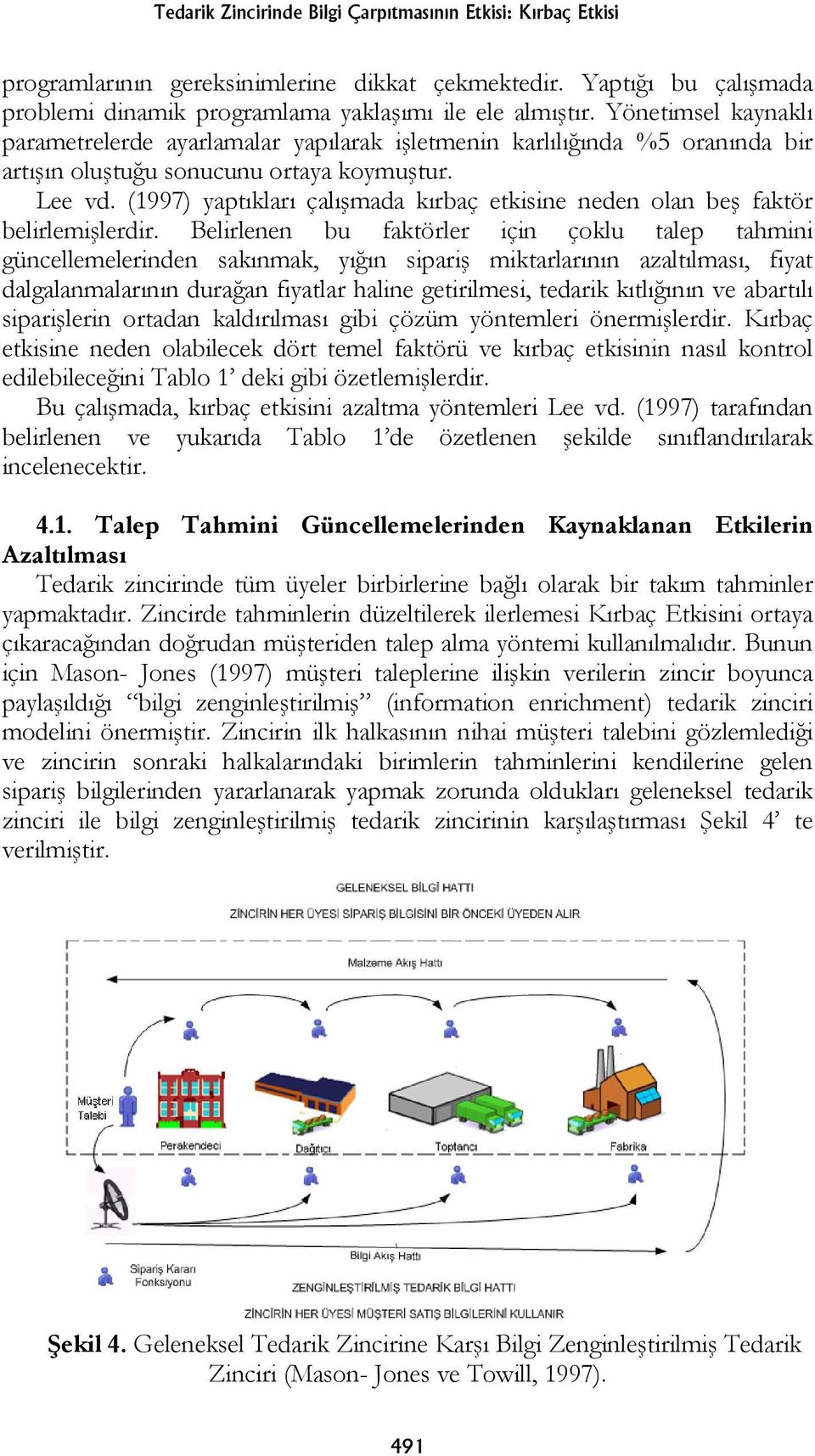 (1997) yaptıkları çalışmada kırbaç etkisine neden olan beş faktör belirlemişlerdir.