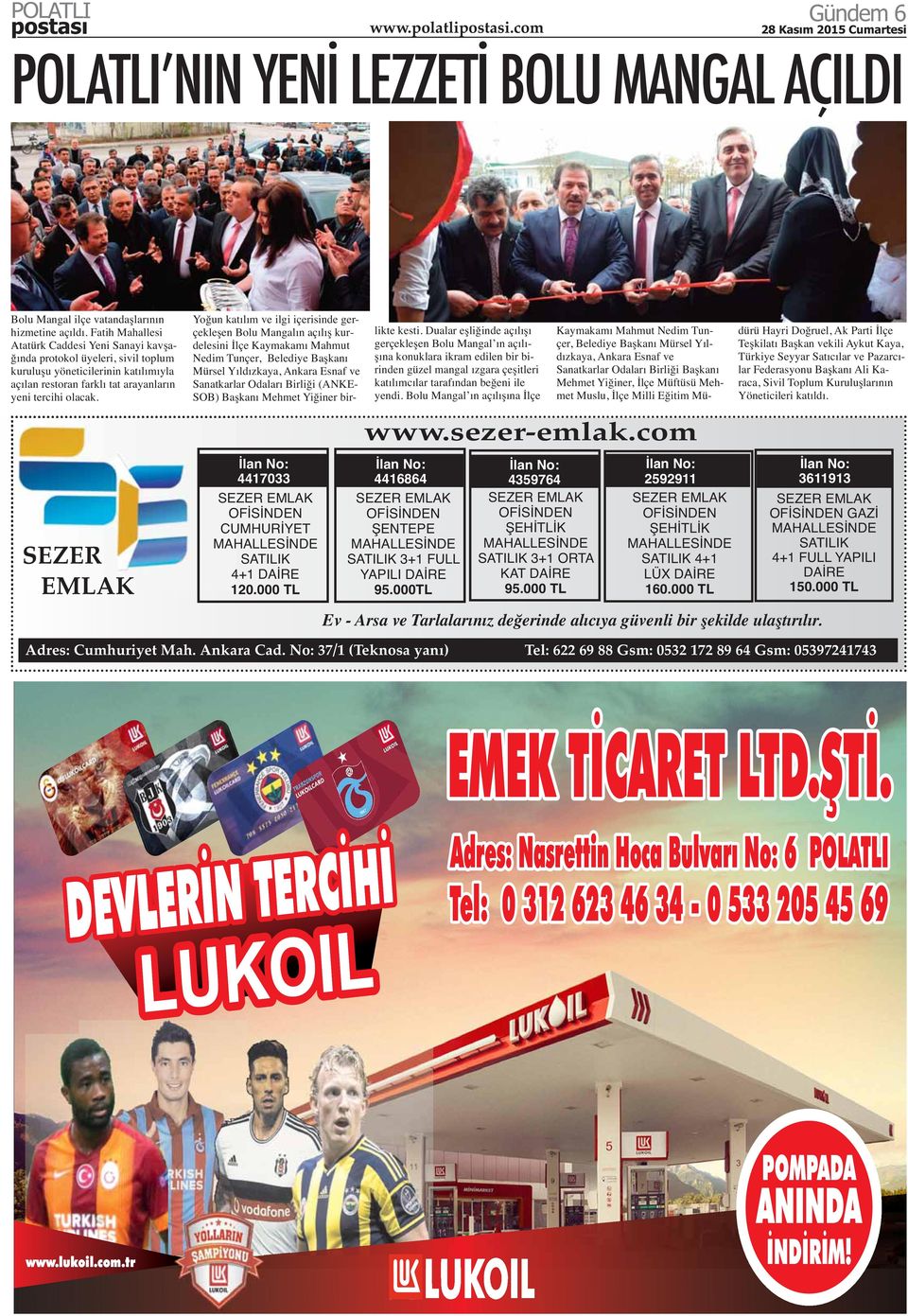 SEZER EMLAK 4417033 OFİSİNDEN CUMHURİYET SATILIK 4+1 DAİRE 120.