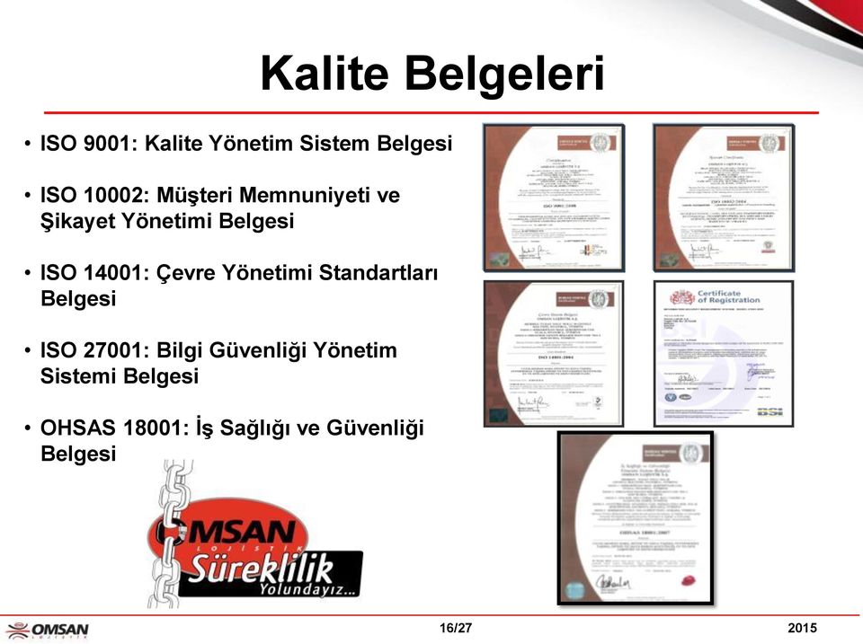 Yönetimi Standartları Belgesi ISO 27001: Bilgi Güvenliği Yönetim