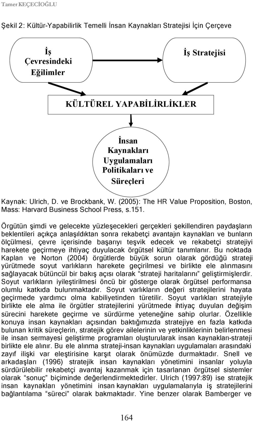 Örgütün şimdi ve gelecekte yüzleşecekleri gerçekleri şekillendiren paydaşların beklentileri açıkça anlaşıldıktan sonra rekabetçi avantajın kaynakları ve bunların ölçülmesi, çevre içerisinde başarıyı