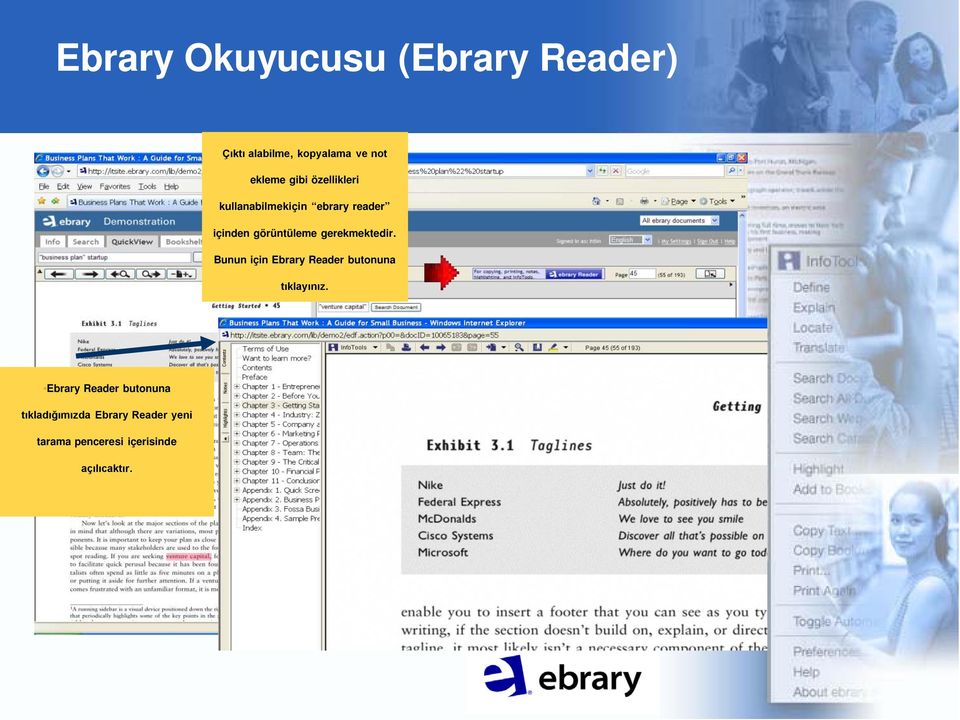 gerekmektedir. Bunun için Ebrary Reader butonuna tıklayınız.