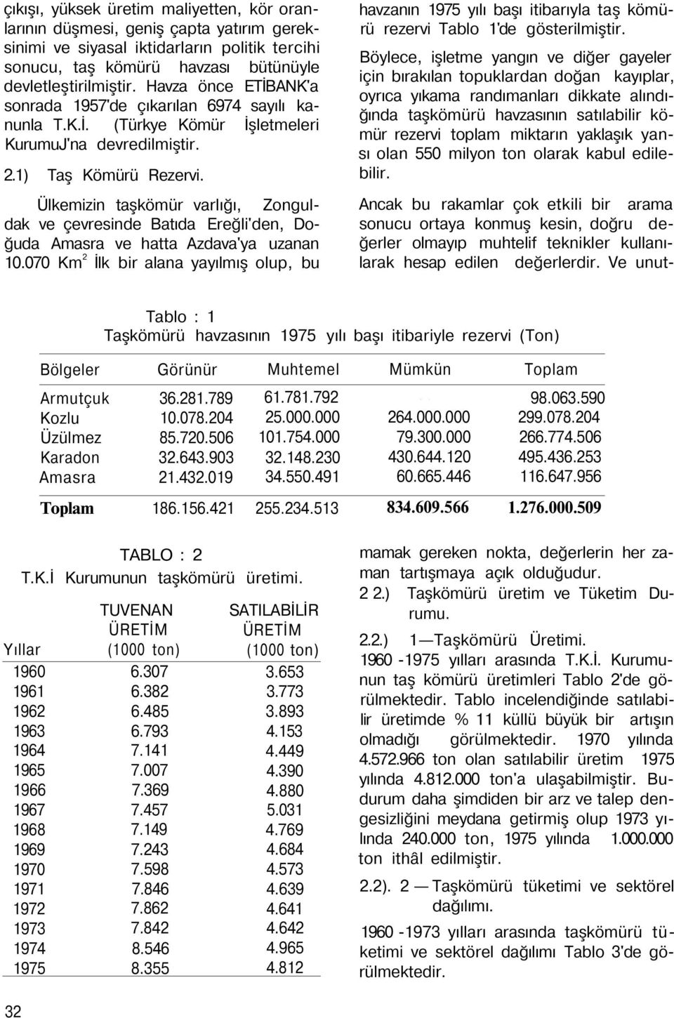 Ülkemizin taşkömür varlığı, Zonguldak ve çevresinde Batıda Ereğli'den, Doğuda Amasra ve hatta Azdava'ya uzanan.