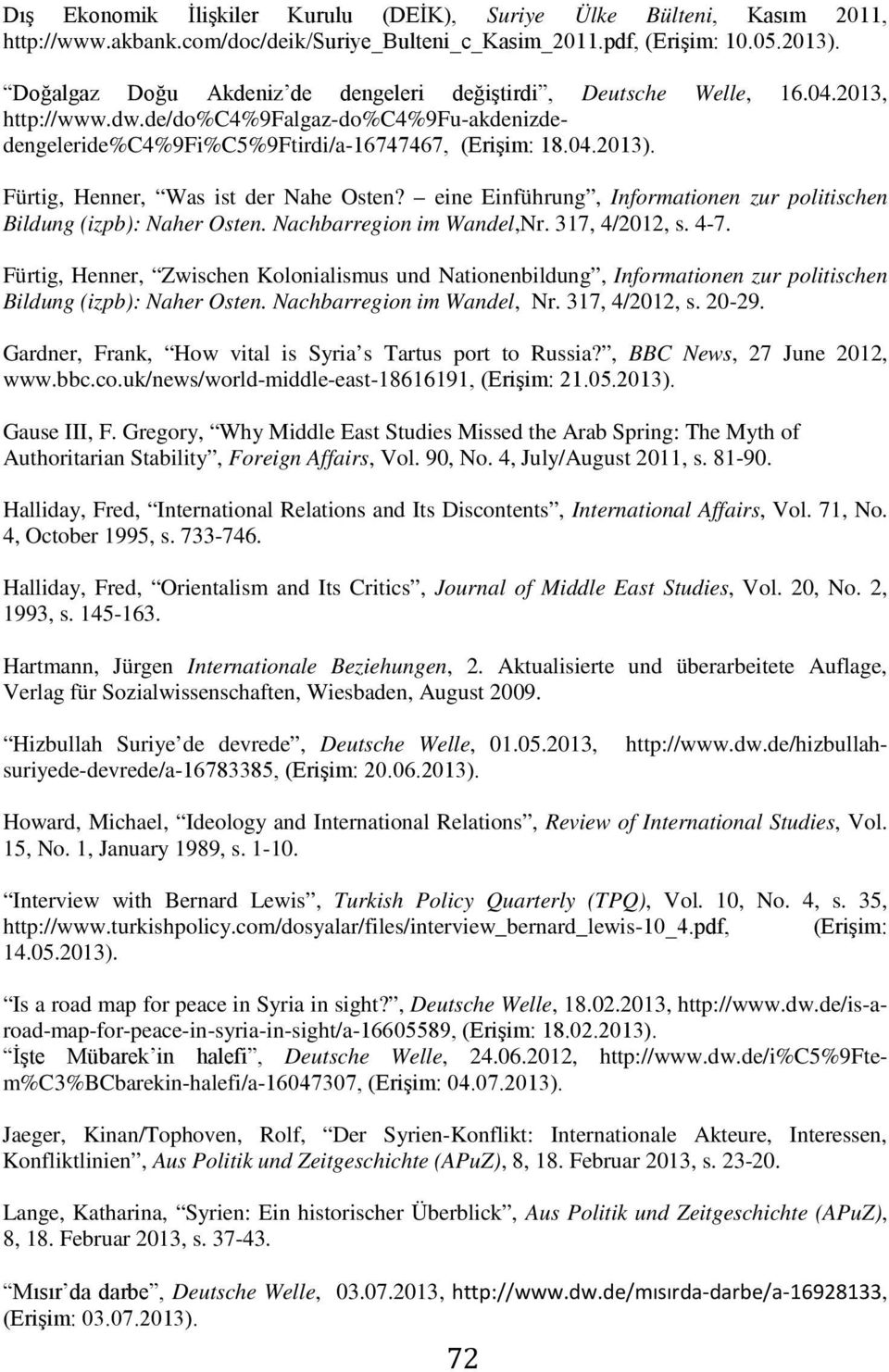 Fürtig, Henner, Was ist der Nahe Osten? eine Einführung, Informationen zur politischen Bildung (izpb): Naher Osten. Nachbarregion im Wandel,Nr. 317, 4/2012, s. 4-7.