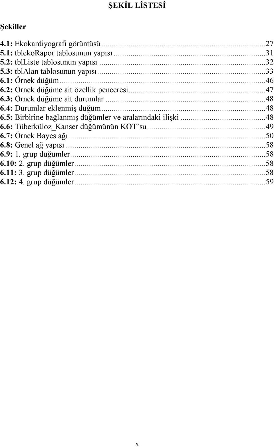 4: Durumlar eklenmiş düğüm...48 6.5: Birbirine bağlanmış düğümler ve aralarındaki ilişki...48 6.6: Tüberküloz_Kanser düğümünün KOT su...49 6.