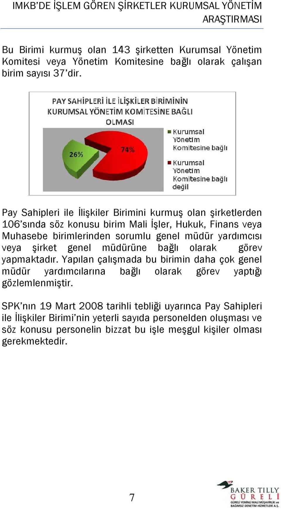 yardımcısı veya şirket genel müdürüne bağlı olarak görev yapmaktadır.