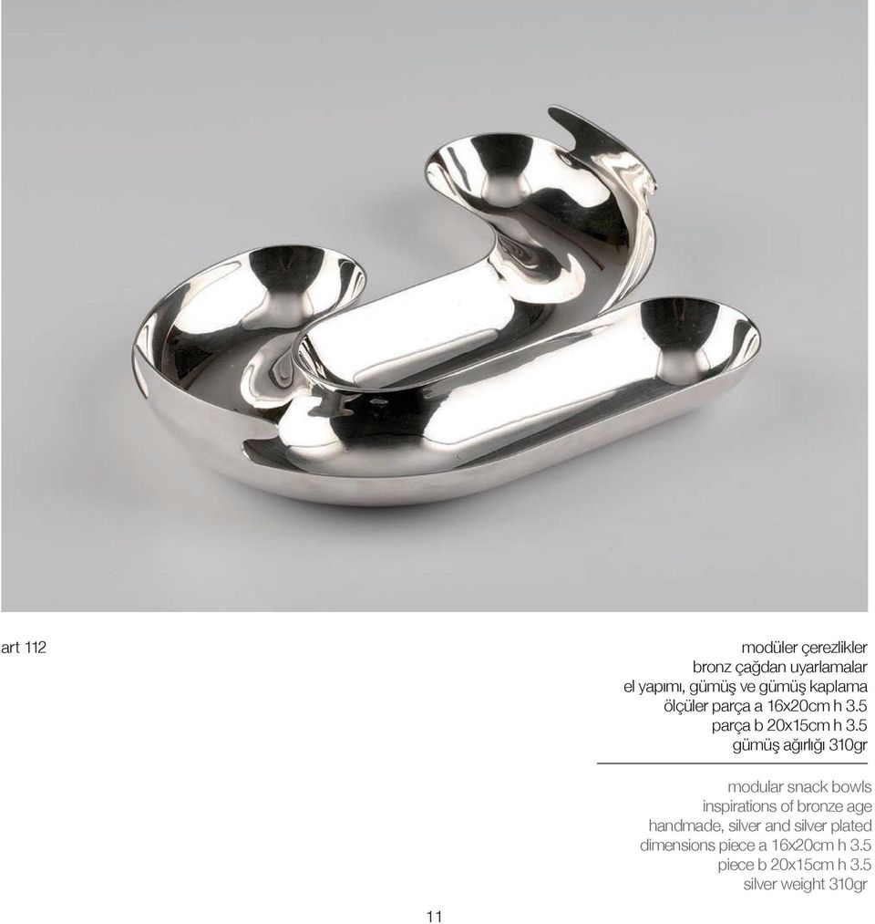 5 gümüş ağırlığı 310gr modular snack bowls inspirations of bronze age handmade,