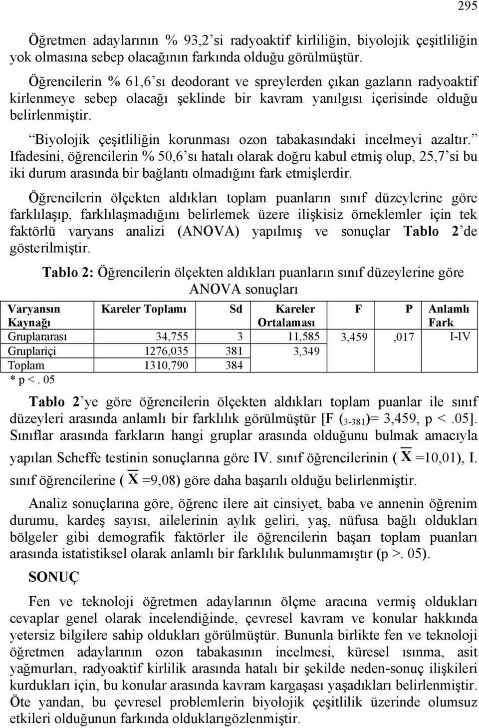 Biyolojik çeşitliliğin korunması ozon tabakasındaki incelmeyi azaltır.