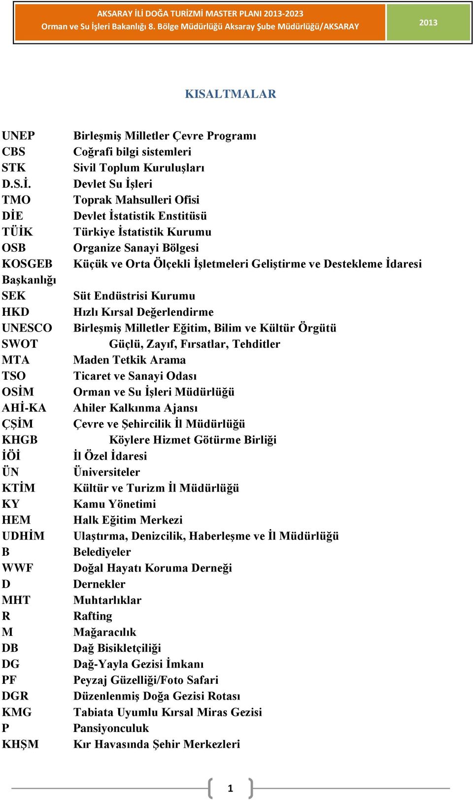 sistemleri Sivil Toplum Kuruluşları Devlet Su İşleri Toprak Mahsulleri Ofisi Devlet İstatistik Enstitüsü Türkiye İstatistik Kurumu Organize Sanayi Bölgesi Küçük ve Orta Ölçekli İşletmeleri Geliştirme