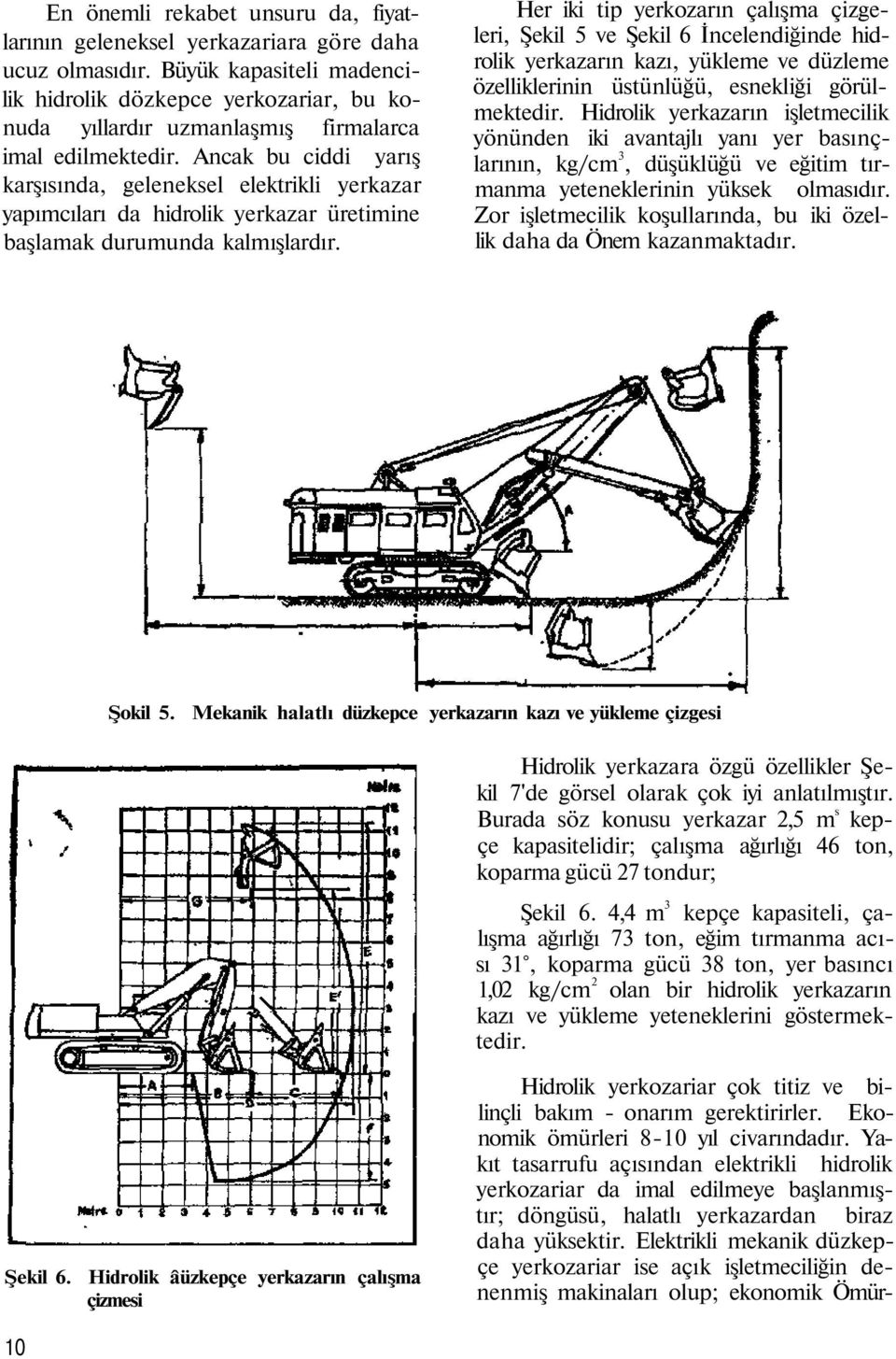 Ancak bu ciddi yarış karşısında, geleneksel elektrikli yerkazar yapımcıları da hidrolik yerkazar üretimine başlamak durumunda kalmışlardır.