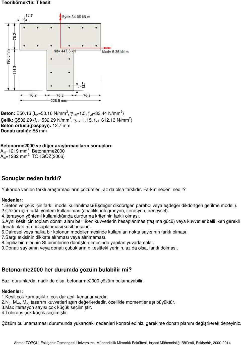 Yukarıda verilen farklı araşırmacıların çözümleri, az da olsa farklıdır. Farkın nedeni nedir? Nedenler:.