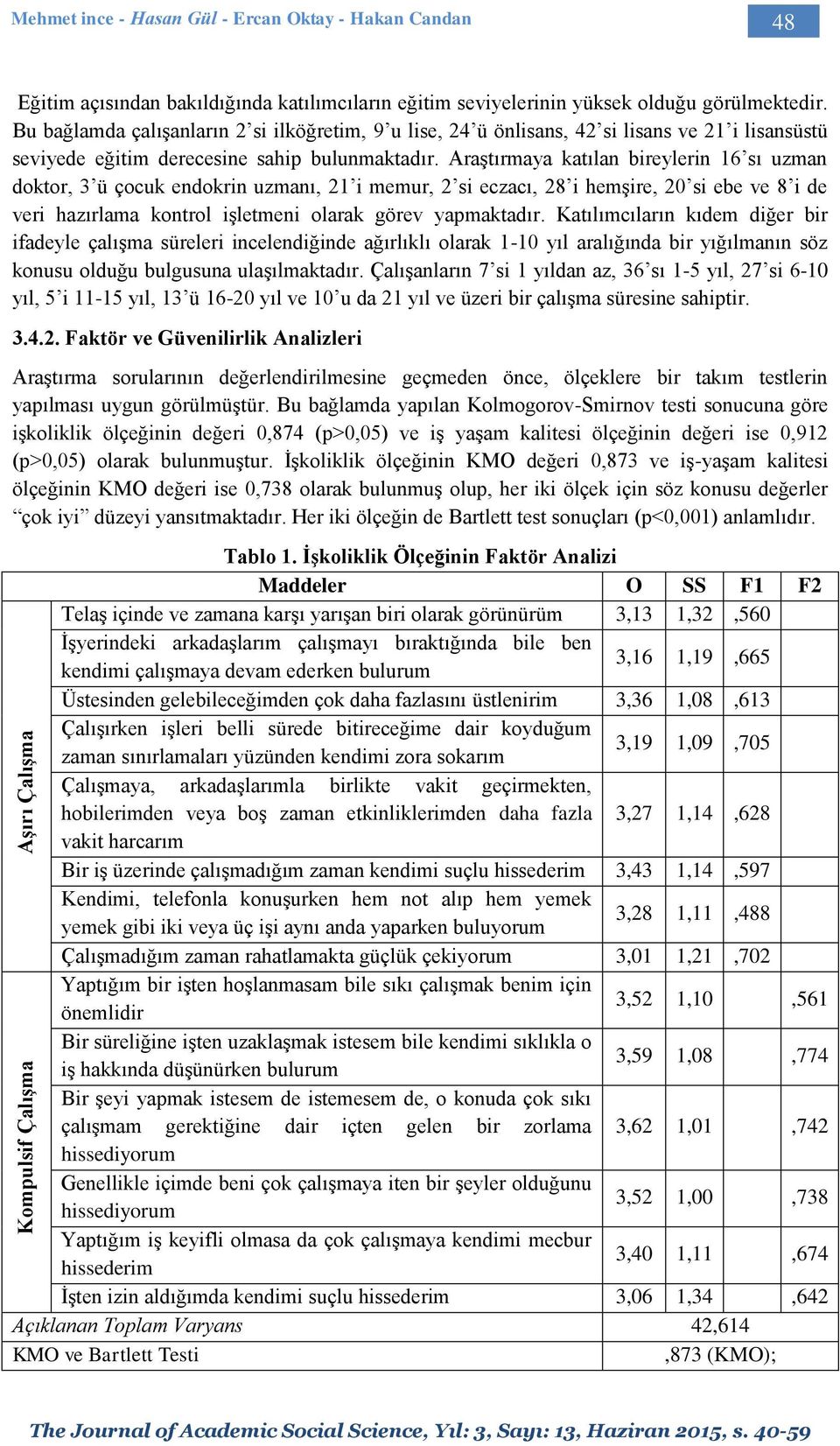 Araştırmaya katılan bireylerin 16 sı uzman doktor, 3 ü çocuk endokrin uzmanı, 21 i memur, 2 si eczacı, 28 i hemşire, 20 si ebe ve 8 i de veri hazırlama kontrol işletmeni olarak görev yapmaktadır.