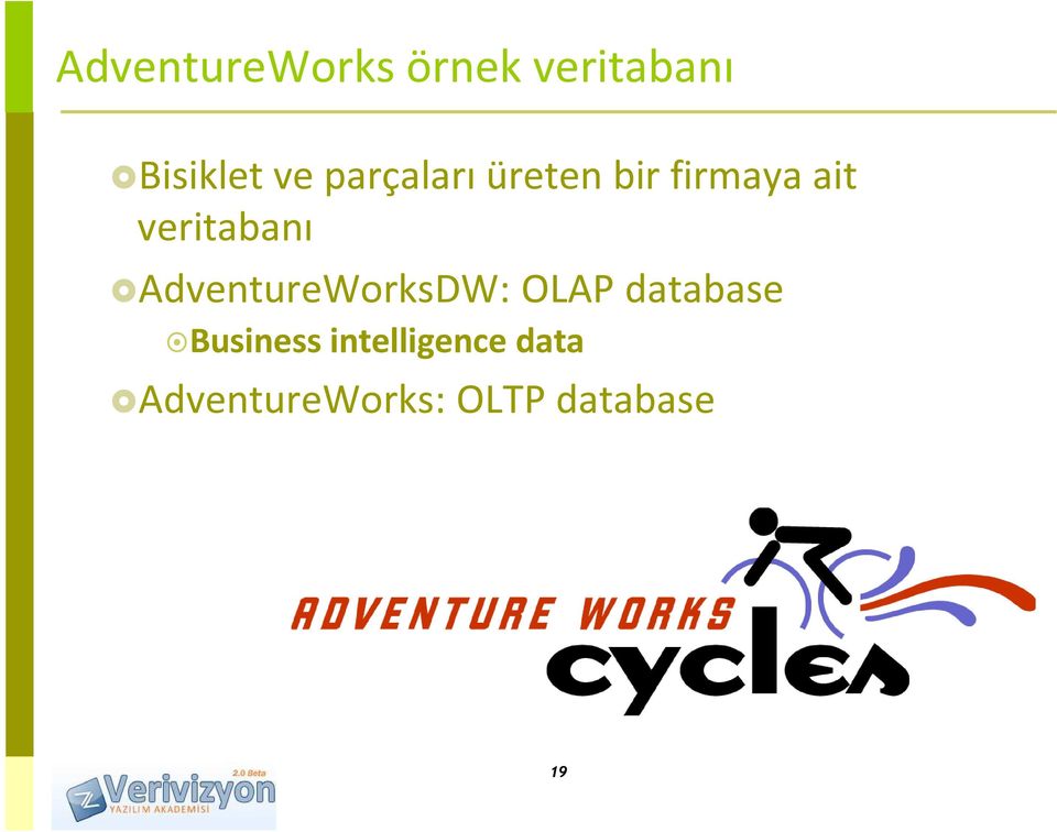 AdventureWorksDW: OLAP database Business