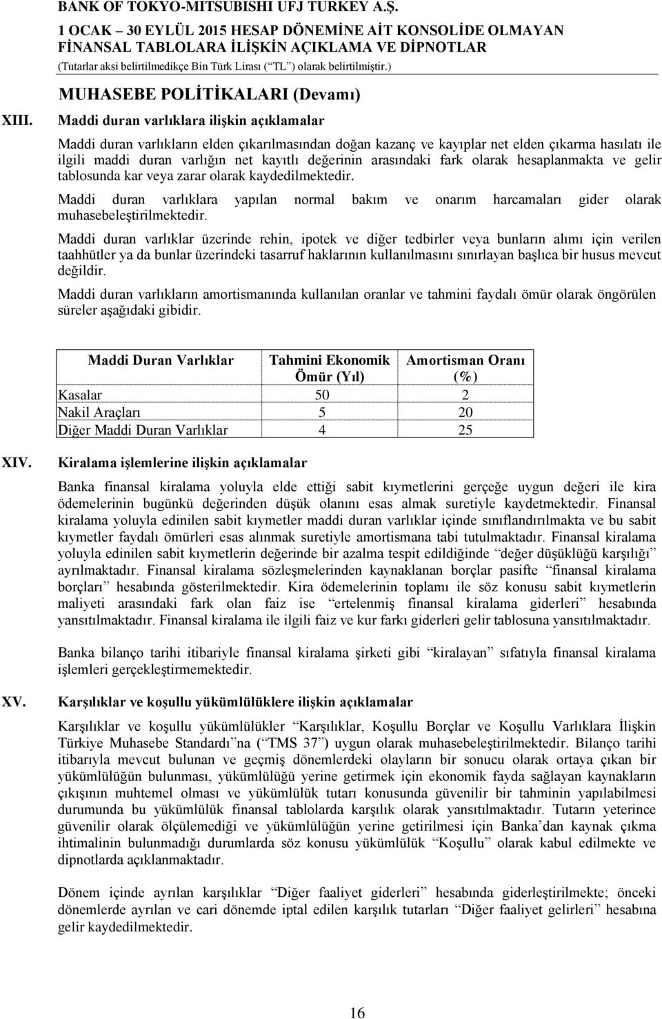 varlığın net kayıtlı değerinin arasındaki fark olarak hesaplanmakta ve gelir tablosunda kar veya zarar olarak kaydedilmektedir.