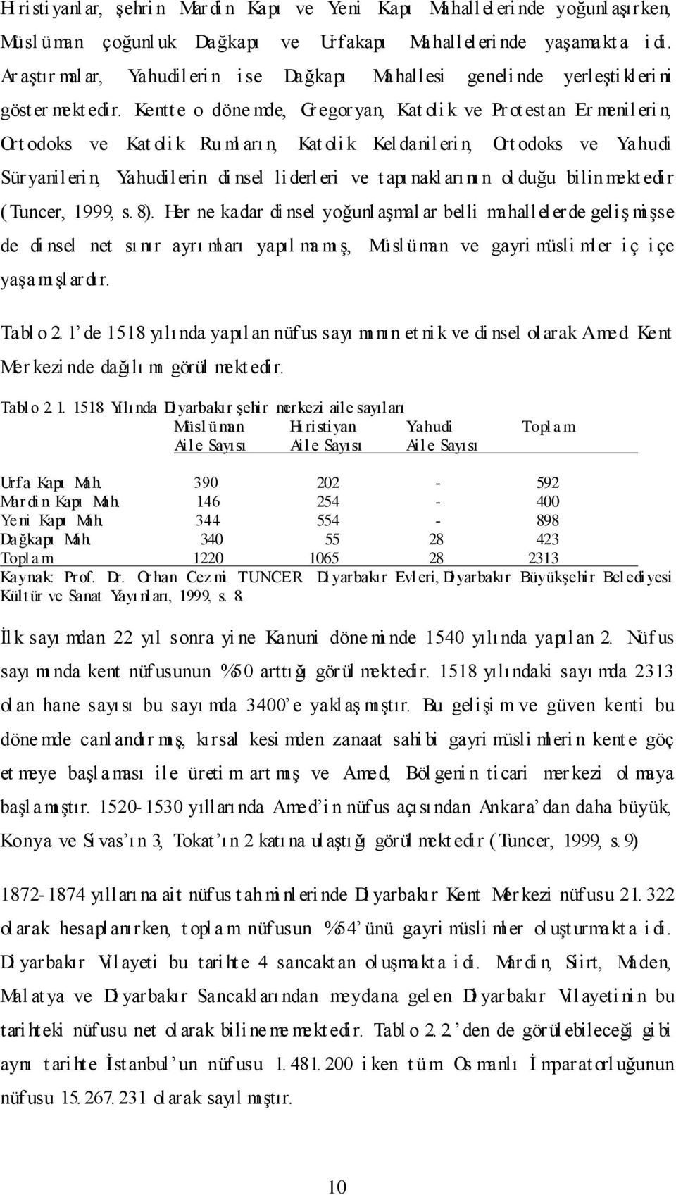 Kentte o döne mde, Gr egor yan, Kat oli k ve Pr ot estan Er menileri n, Ort odoks ve Kat oli k Ru ml arı n, Kat oli k Keldanileri n, Ort odoks ve Yahudi Sür yanileri n, Yahudilerin di nsel li derleri