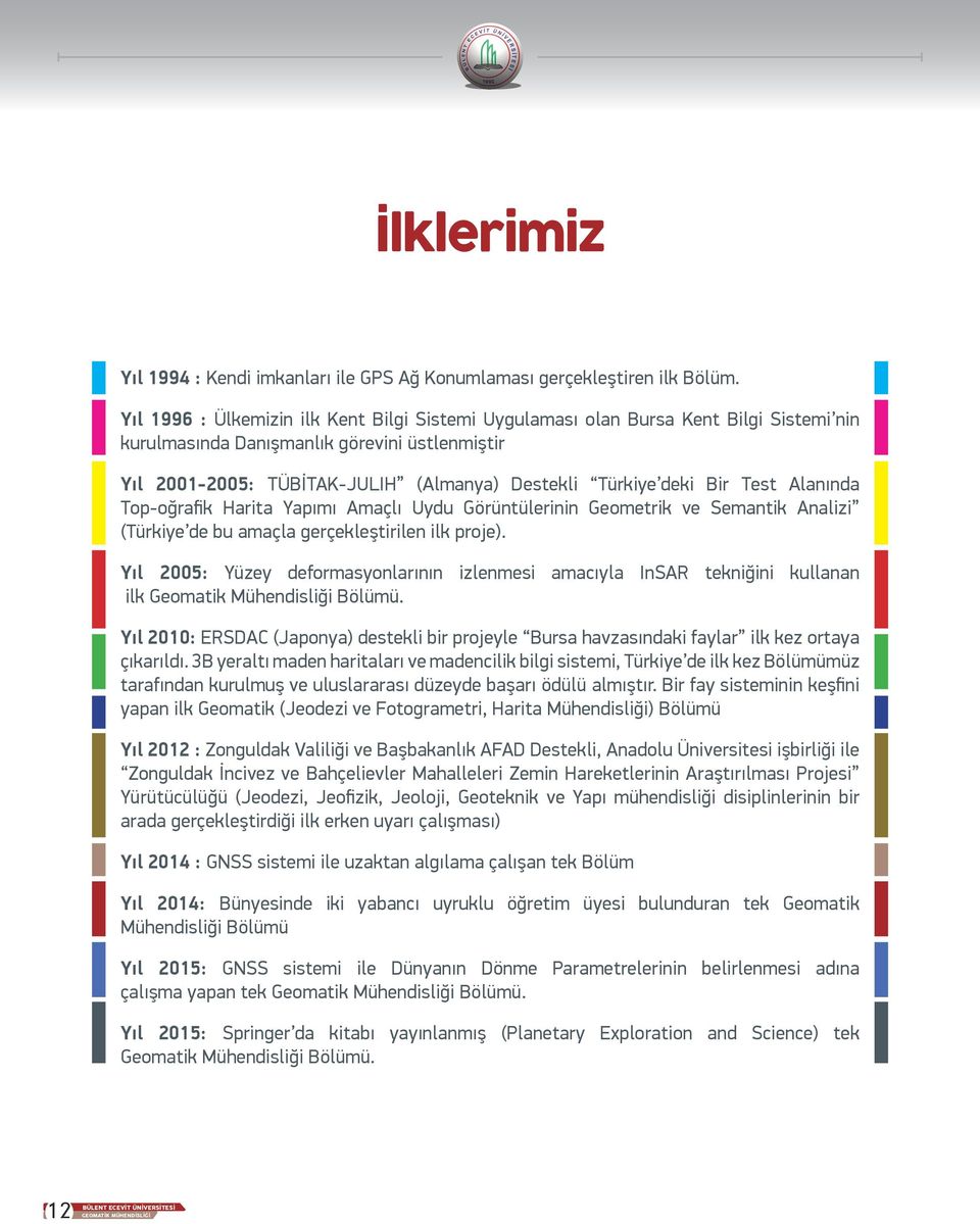 Bir Test Alanında Top-oğrafik Harita Yapımı Amaçlı Uydu Görüntülerinin Geometrik ve Semantik Analizi (Türkiye de bu amaçla gerçekleştirilen ilk proje).